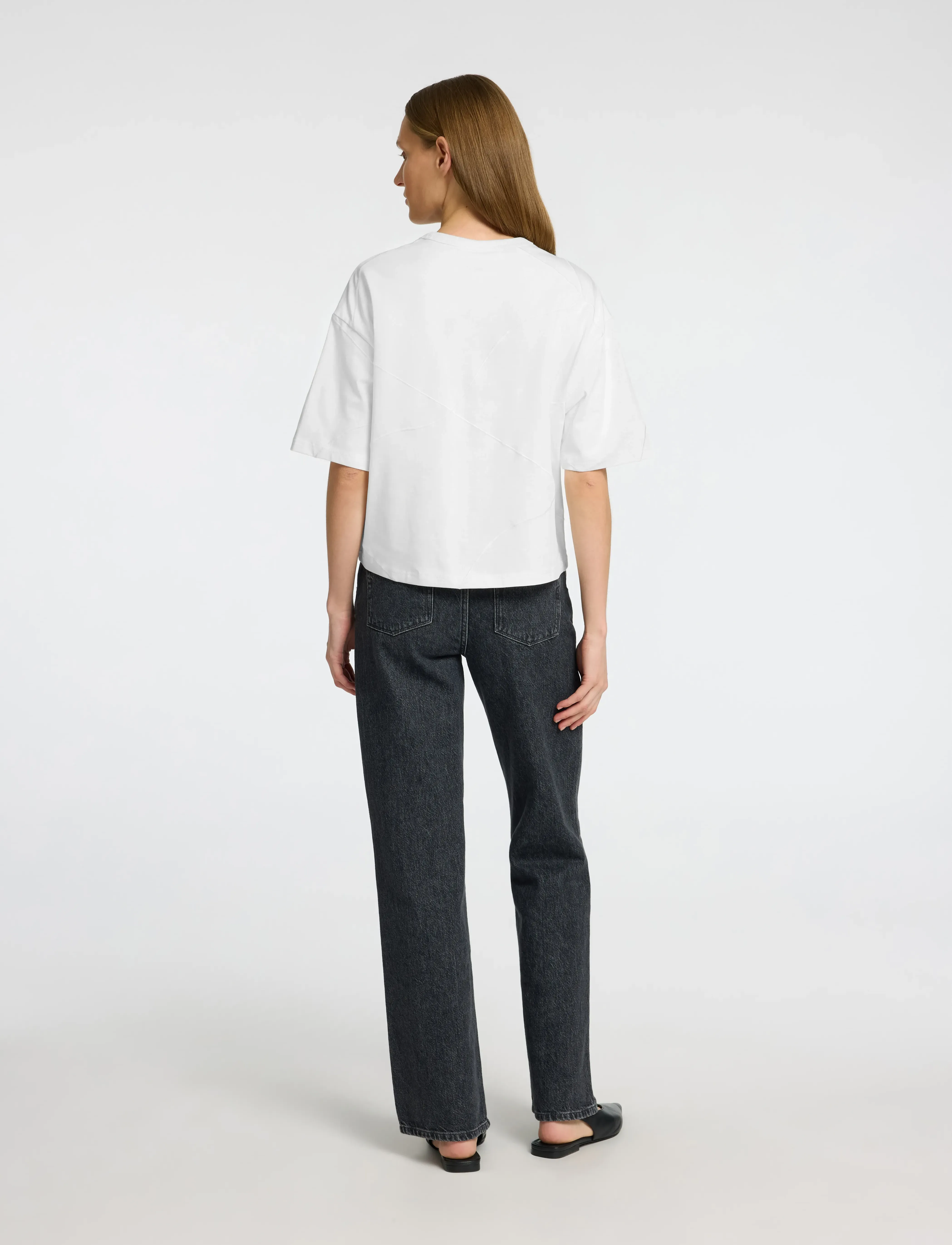 Selected - SLFPENNY SS EMBROIDERED TEE - t-särgid - snow white - 2