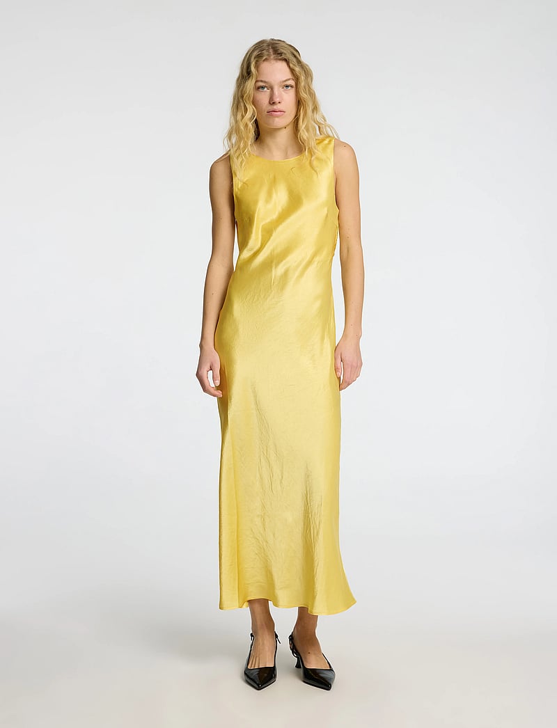 Selected - SLFSELENE SL COWL BACK MIDI DRESS B - midikleider - sundress - 0