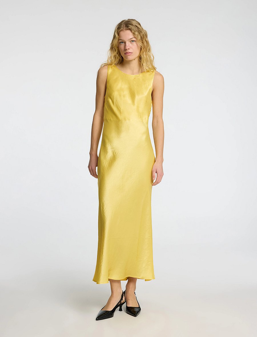 Selected - SLFSELENE SL COWL BACK MIDI DRESS B - midikleider - sundress - 5
