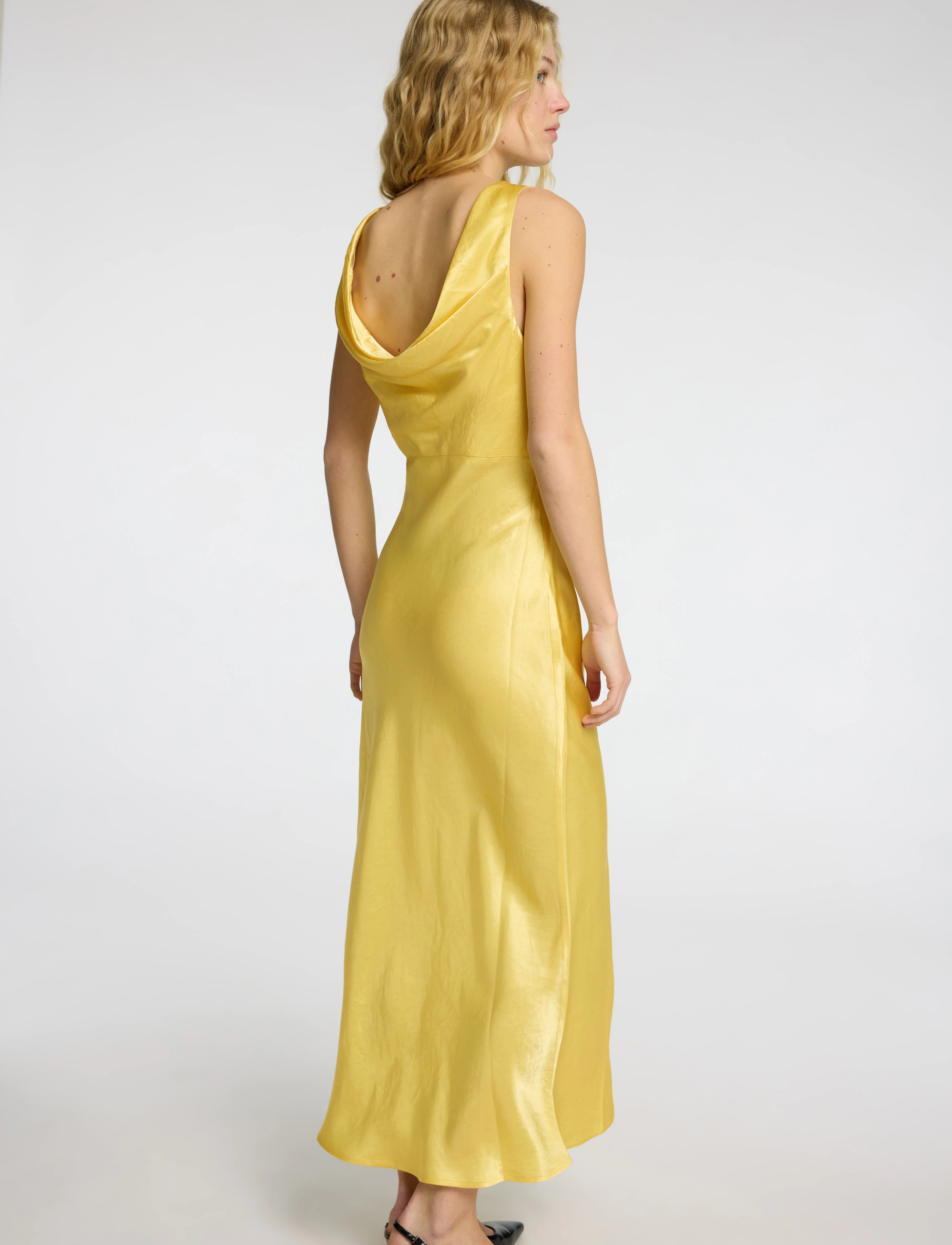 SELECTED Slfselene Sl Cowl Back Midi Dress B midiklänningar dam – bild 5