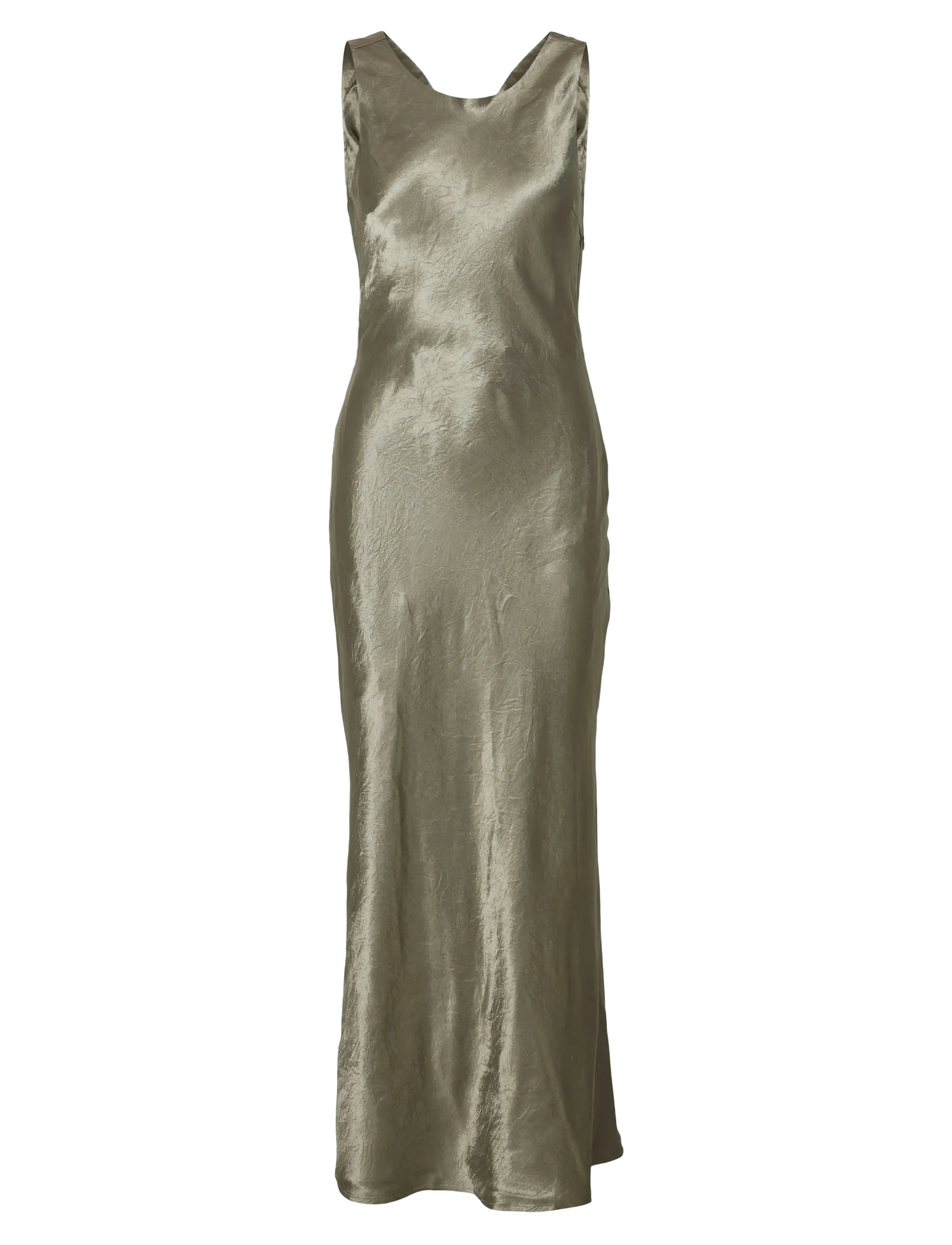 SELECTED Slfselene Sl Cowl Back Midi Kleid B Silber - 38 - Damen