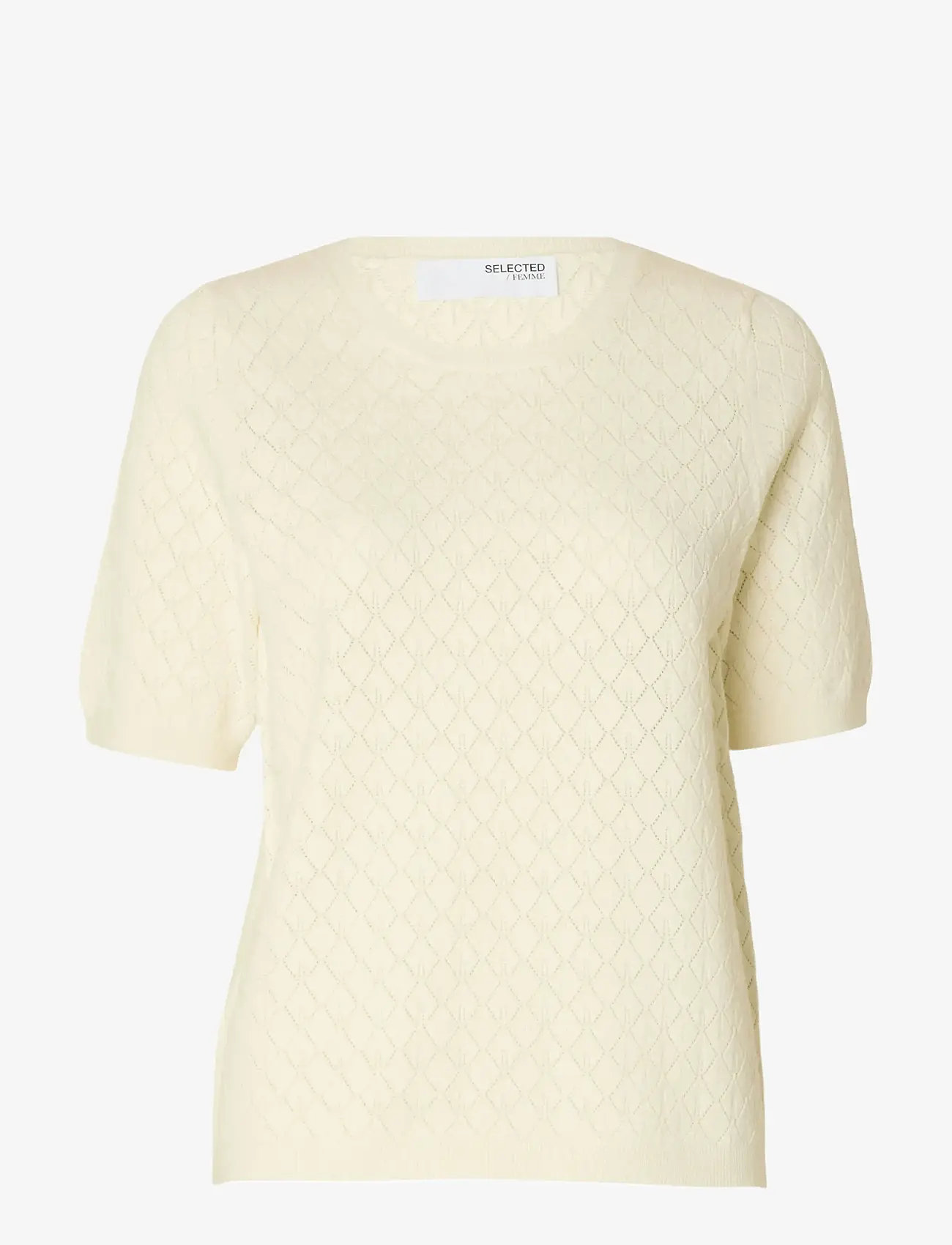 Selected - SLFHELEN 2/4 KNIT O-NECK - pullover - birch - 1