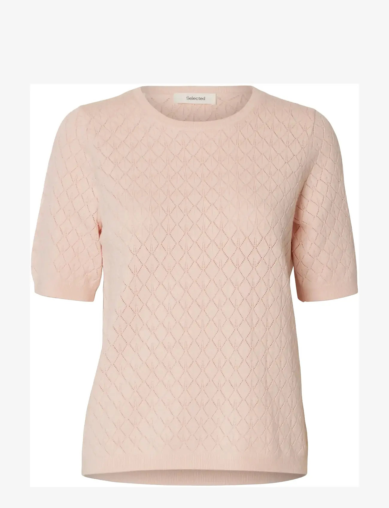Selected - SLFHELEN 2/4 KNIT O-NECK - pulls - pale dogwood - 1