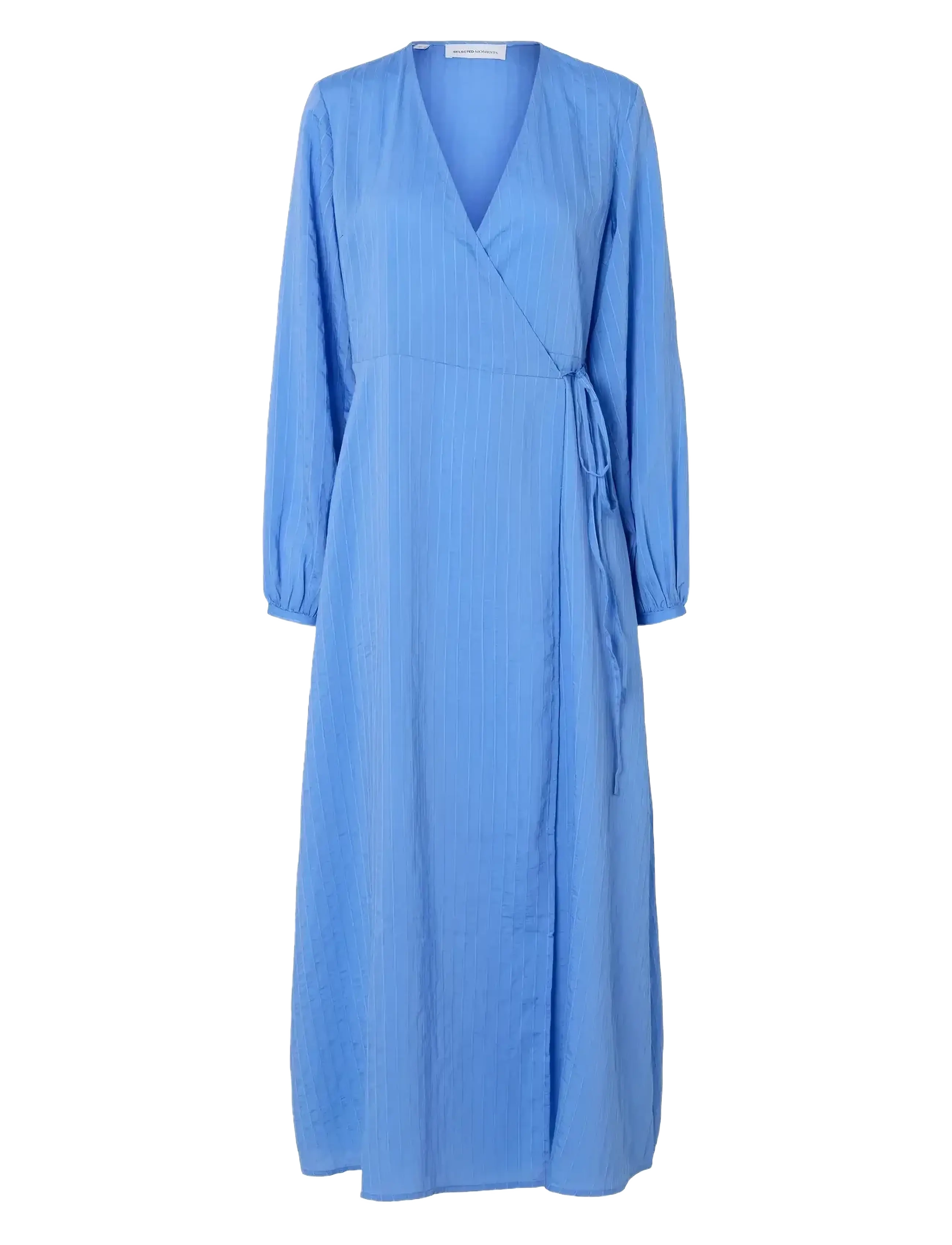 Selected SLFLUCIA-SUSIE LS ANKLE WRAP DRESS B - Selected - CORNFLOWER BLUE / blue