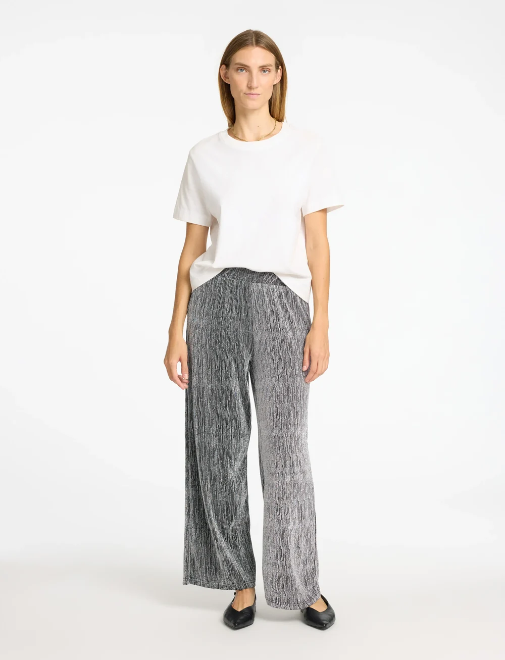 Selected - SLFANITA TINNI HW RELAXED PANTS - raka byxor - black - 0