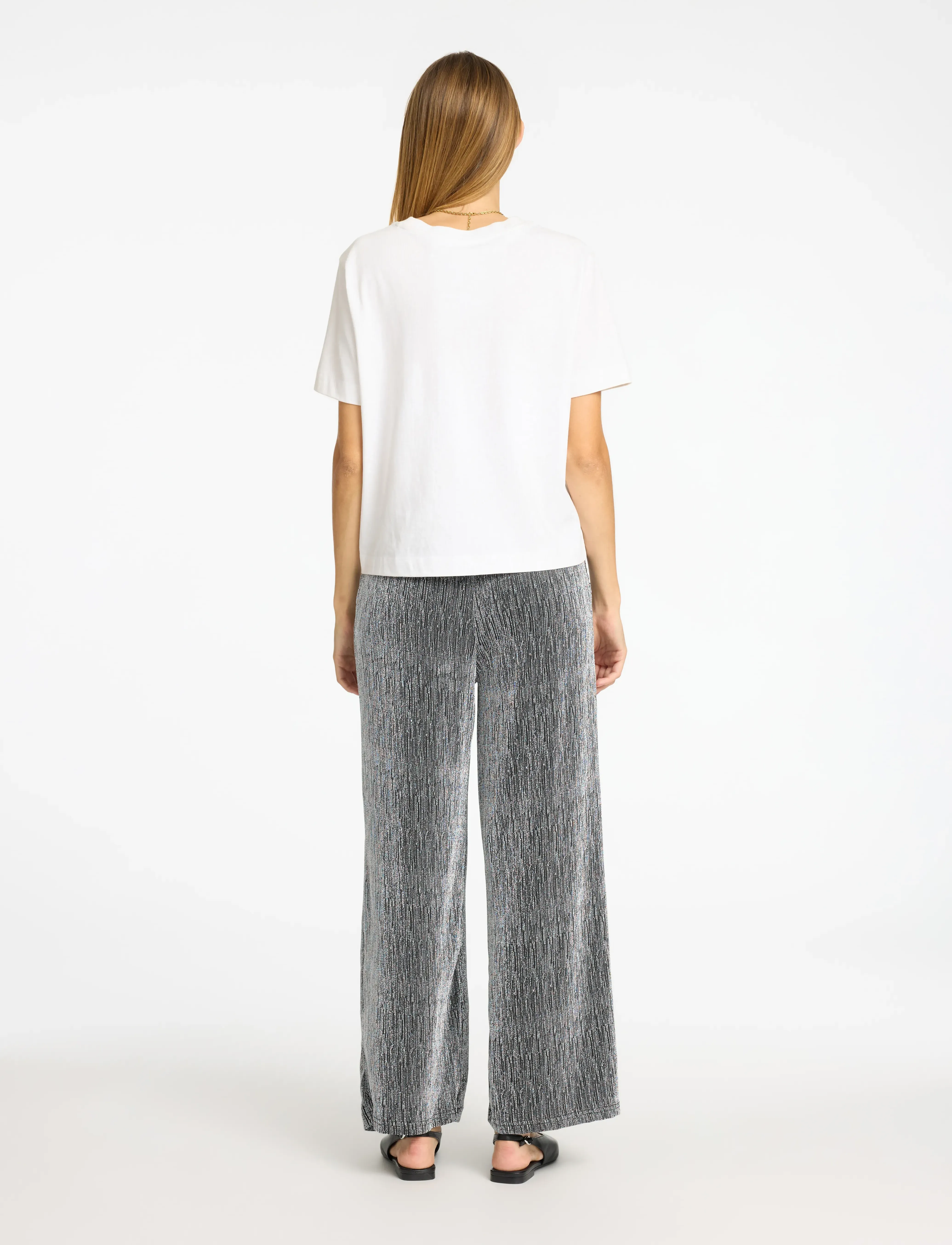 Selected - SLFANITA TINNI HW RELAXED PANTS - straight leg hosen - black - 3