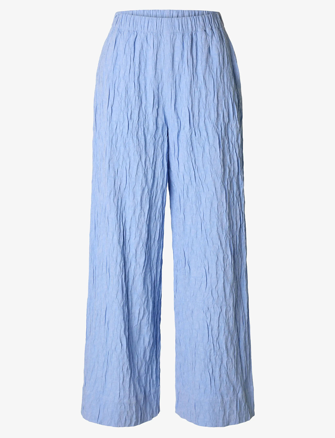 Selected - SLFCORIA HW WIDE PANT B - hosen mit weitem bein - cornflower blue - 1
