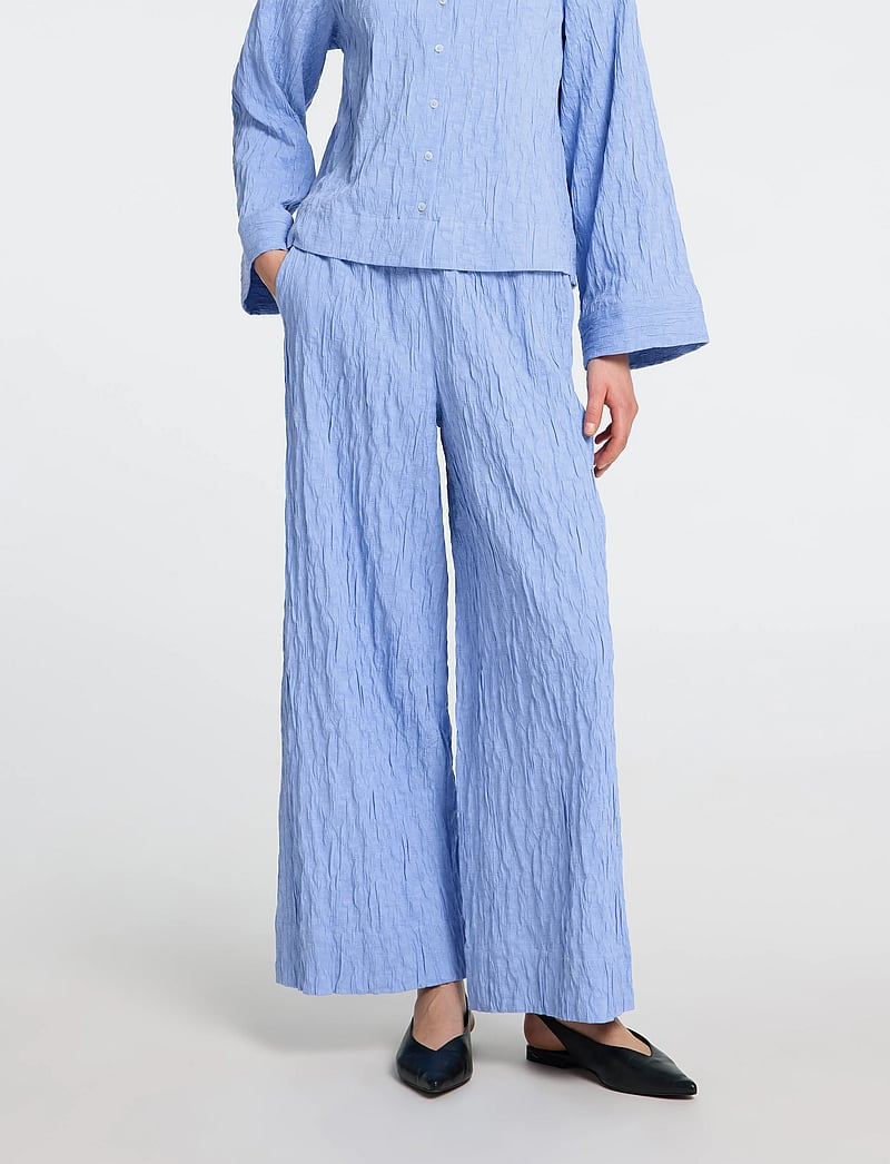 Selected - SLFCORIA HW WIDE PANT B - laia säärega püksid - cornflower blue - 0