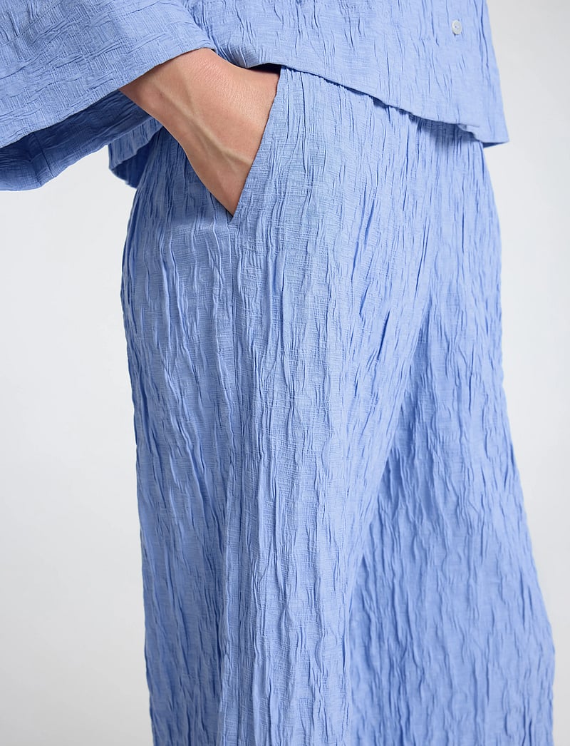 Selected - SLFCORIA HW WIDE PANT B - laia säärega püksid - cornflower blue - 5