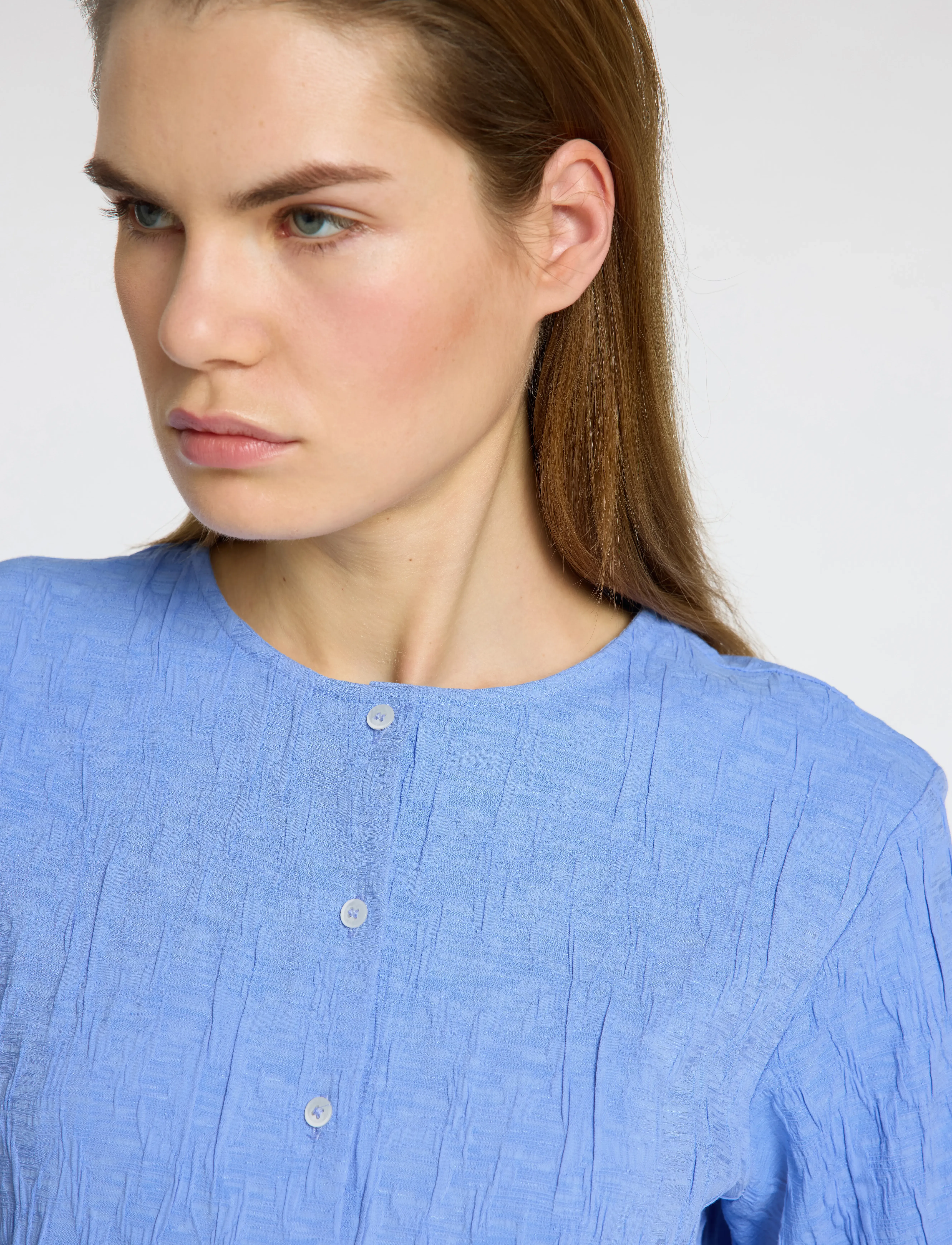 Selected - SLFCORIA LS SHIRT B - cornflower blue - 4