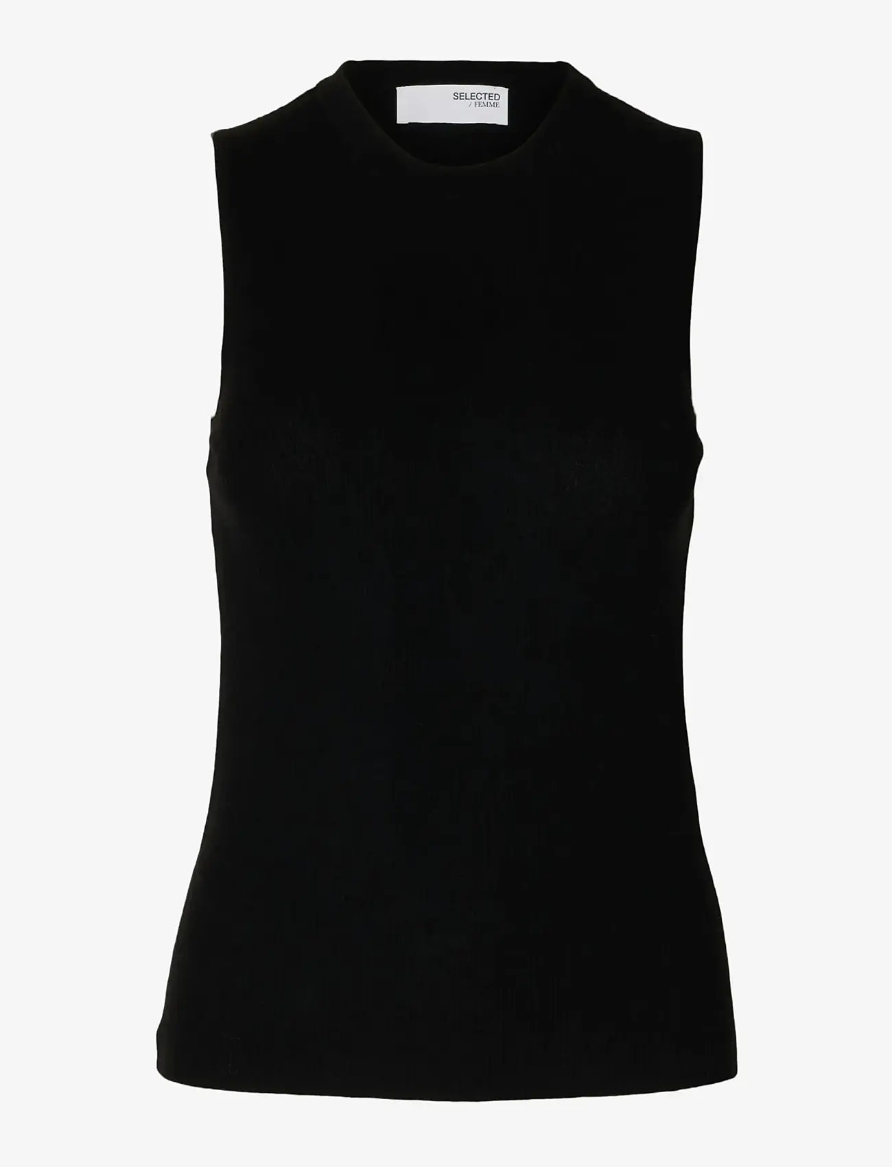 Selected - SLFINGRID SL KNIT TOP - black - 1