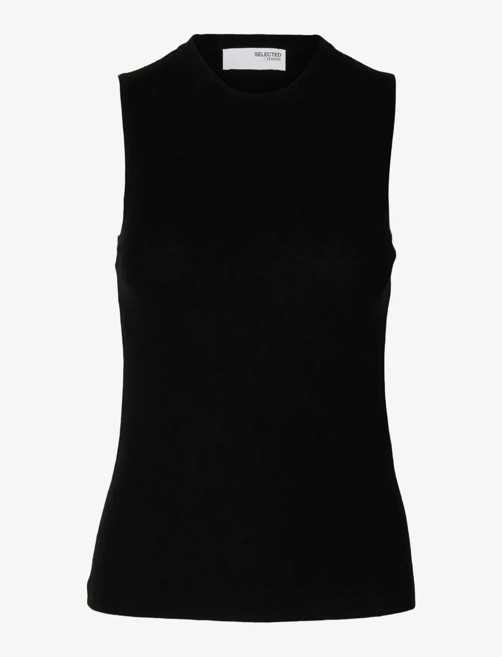 Selected - SLFINGRID SL KNIT TOP - kasdienis stilius - black - 1