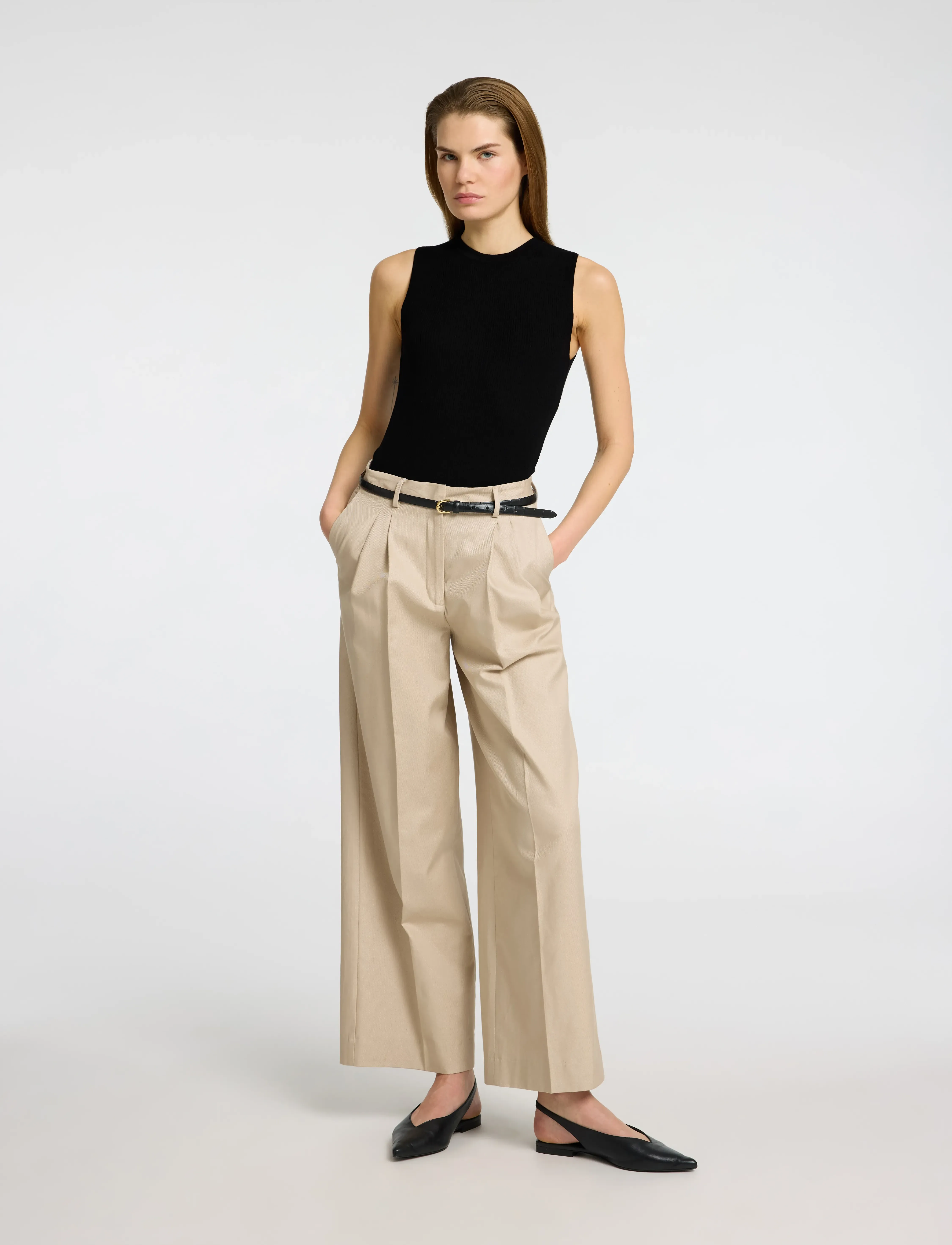 Selected - SLFINGRID SL KNIT TOP - black - 5