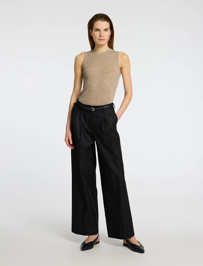 Selected - SLFINGRID SL KNIT TOP - kashmir - island fossil - 3