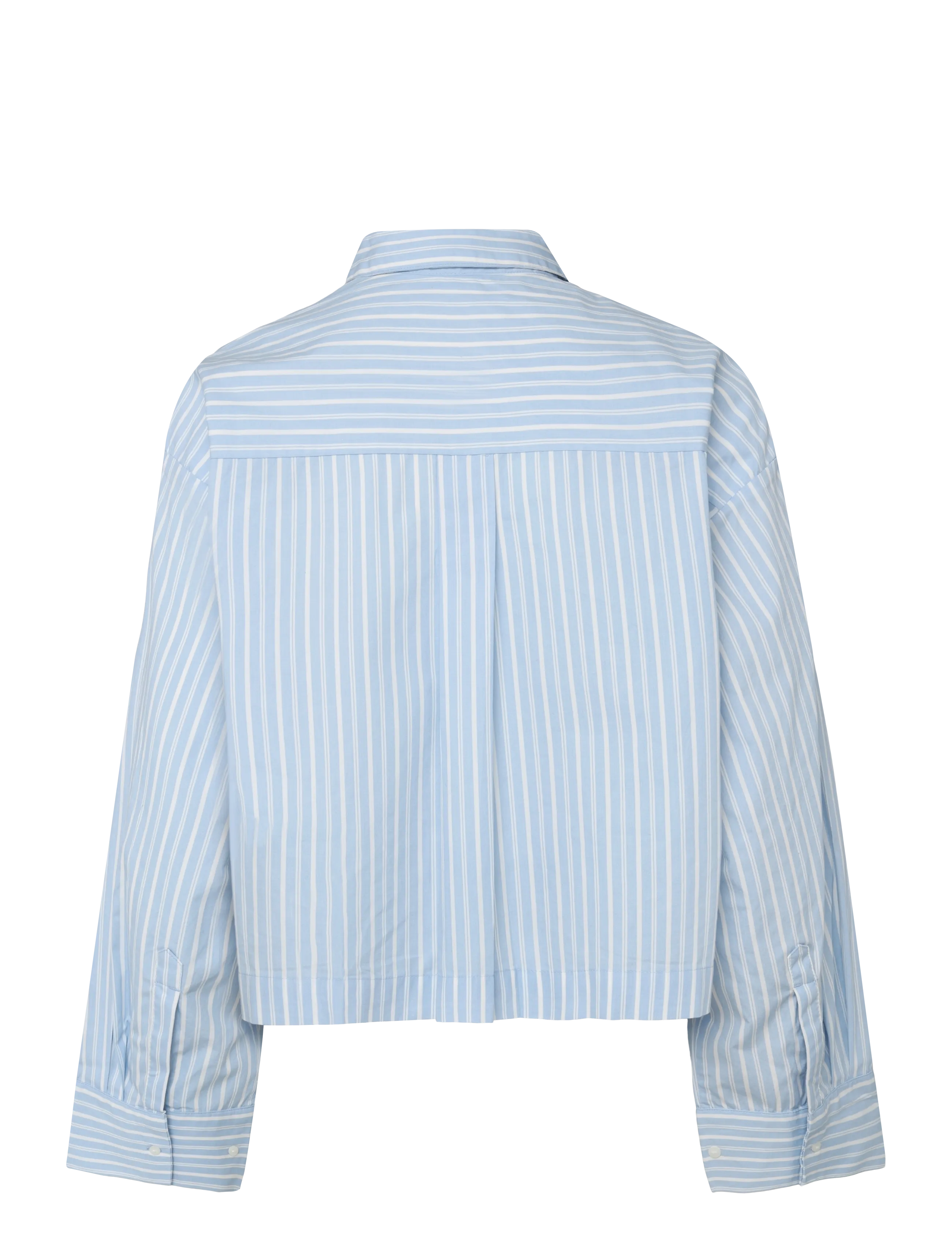 Selected - SLWASTHA LS CROPPED BOXY SHIRT NOOS - pikkade varrukatega särgid - cashmere blue - 1