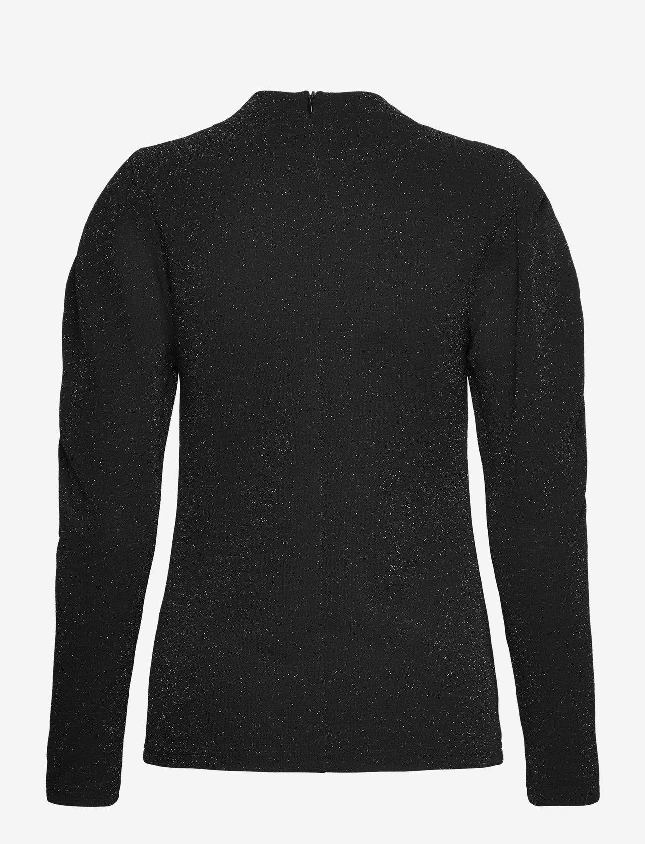 Selected - SLFMARWA LS HIGH NECK TOP - t-shirts met lange mouwen - black - 2