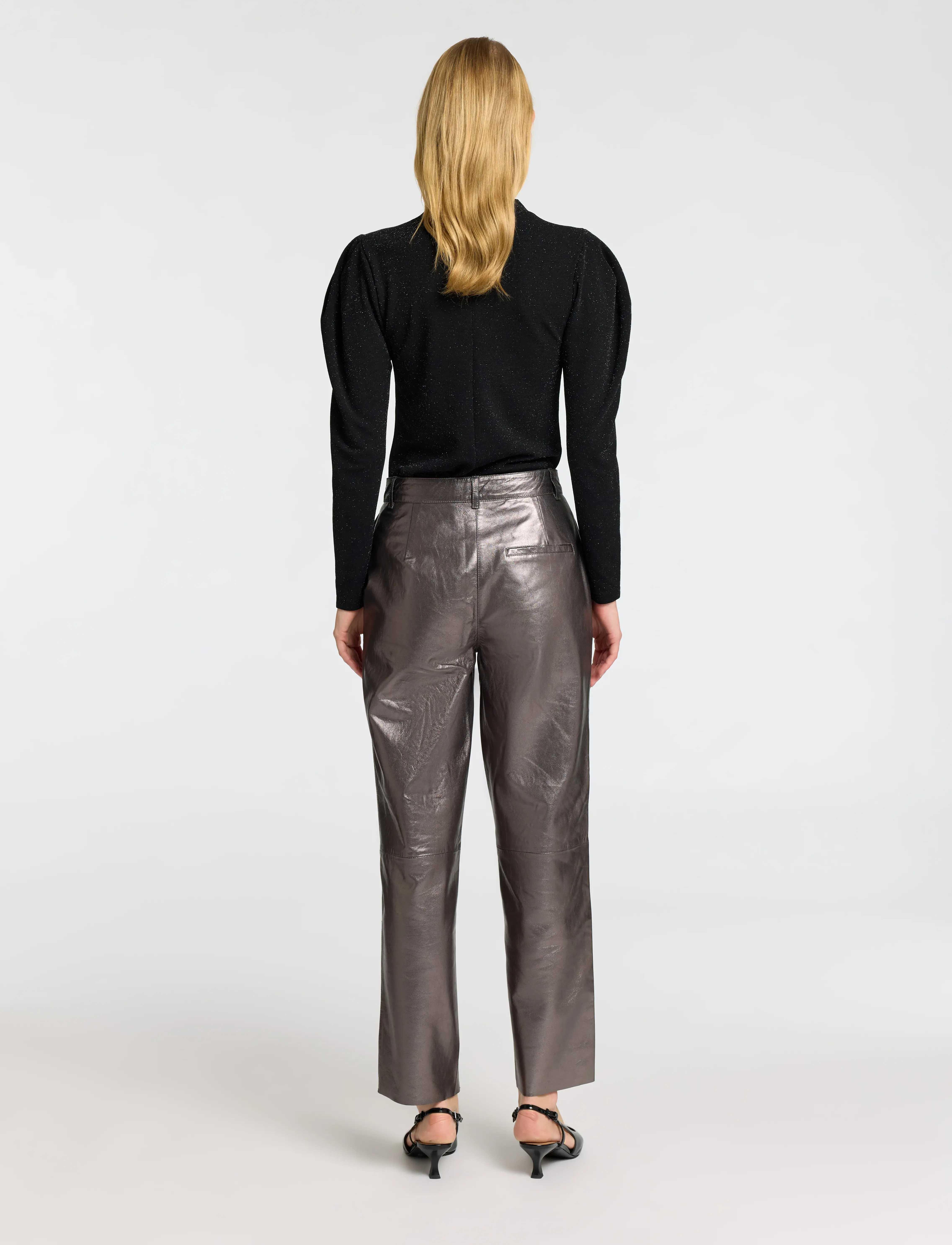 Selected - SLFMARWA LS HIGH NECK TOP - langærmede toppe - black - 3
