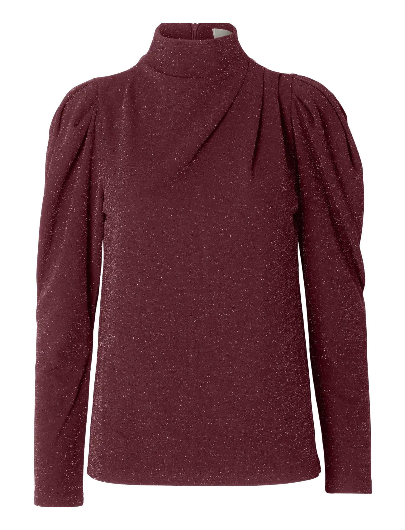 Selected SLFMARWA LS HIGH NECK TOP - Selected - ZINFANDEL / burgundy