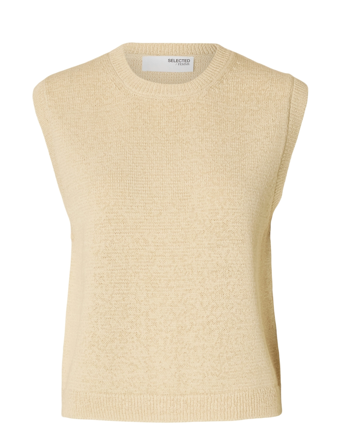 Selected - SLFALMA SL KNIT VEST - gestrickte westen - birch - 1