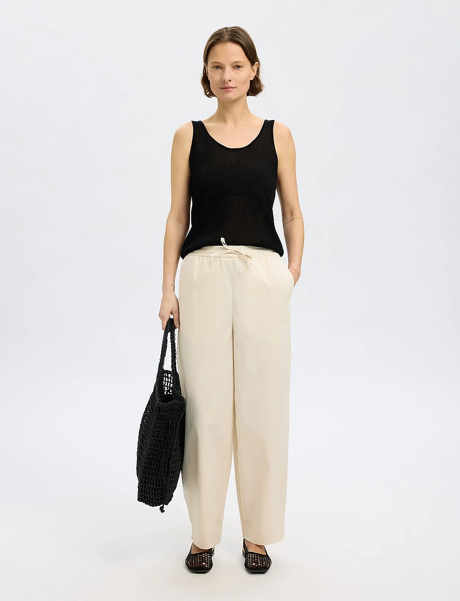 Selected - SLFROSE SL STRUCTURE KNIT TOP - varrukateta topid - black - 5