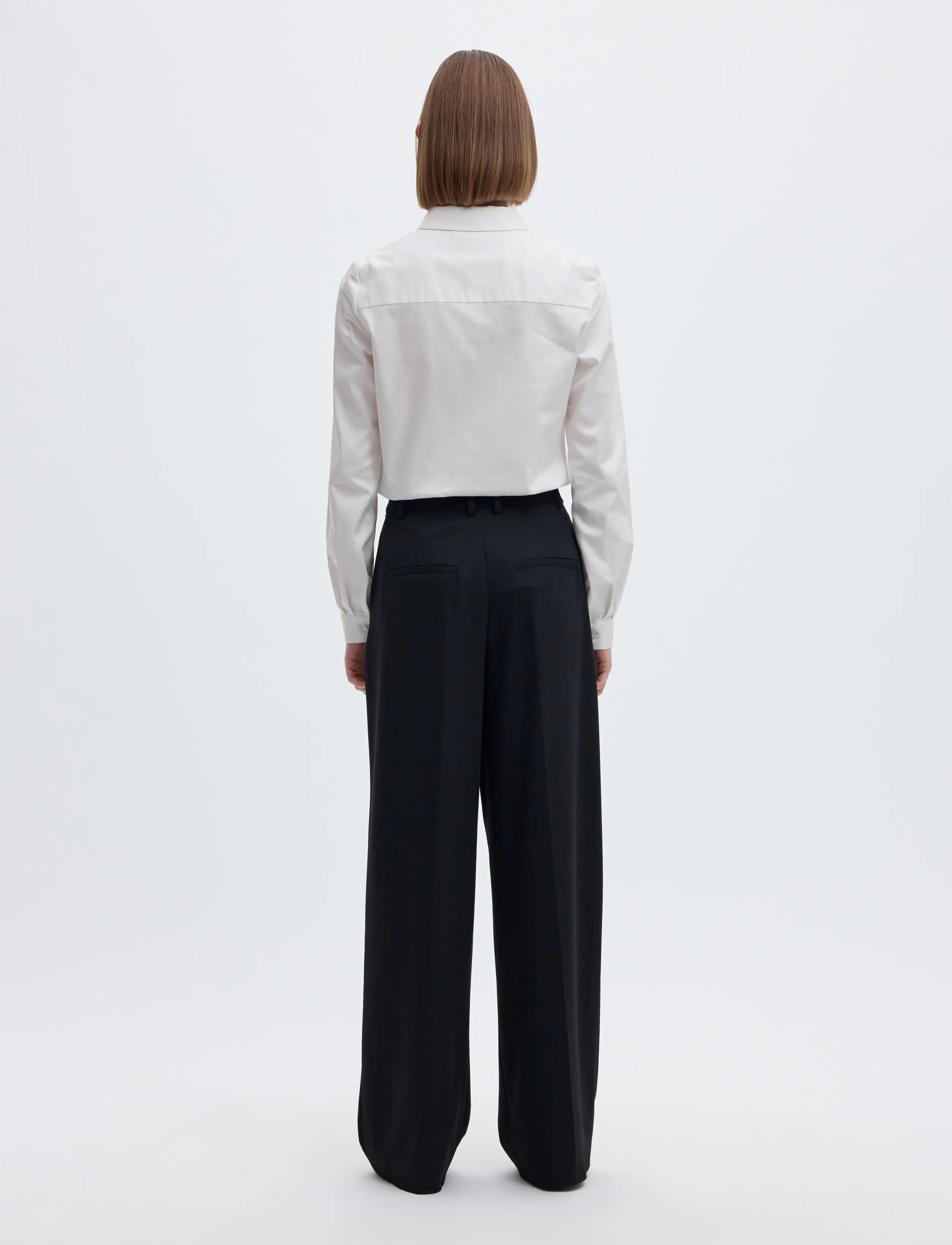Selected - SLWROMIE LS FITTED SHIRT NOOS - pikkade varrukatega särgid - bright white - 2