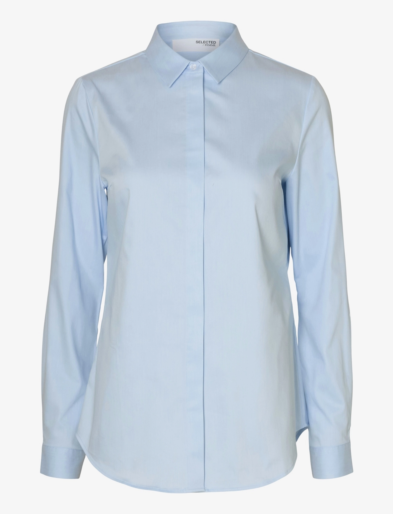 Selected SLFROMIE LS FITTED SHIRT NOOS - Selected - LIGHT BLUE / blue