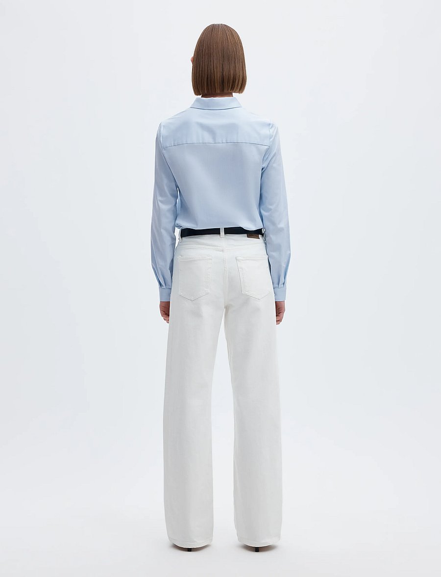 Selected - SLWROMIE LS FITTED SHIRT NOOS - long-sleeved shirts - light blue - 2