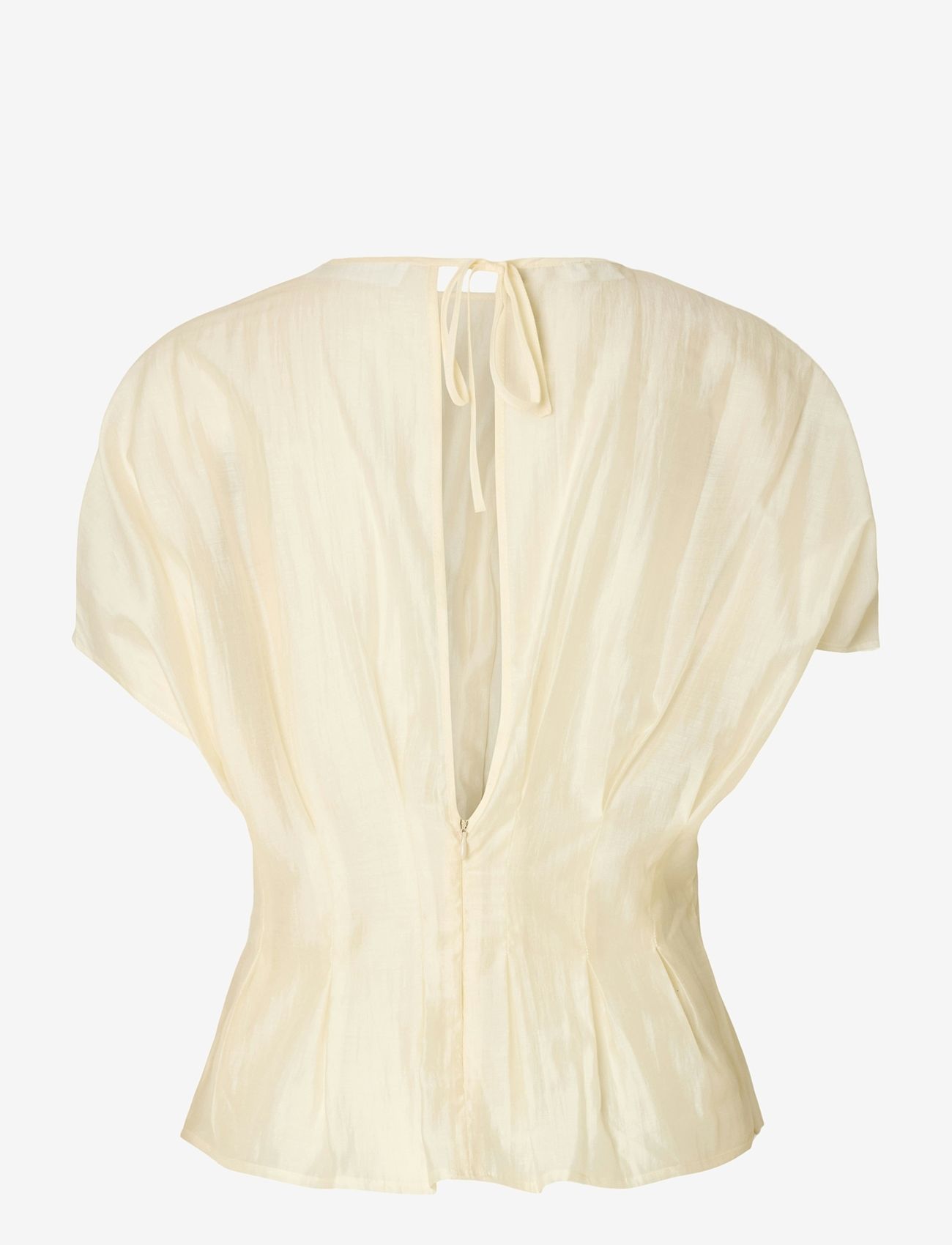 Selected - SLFIRIS SS O-NECK TOP - t-shirts - angora - 2