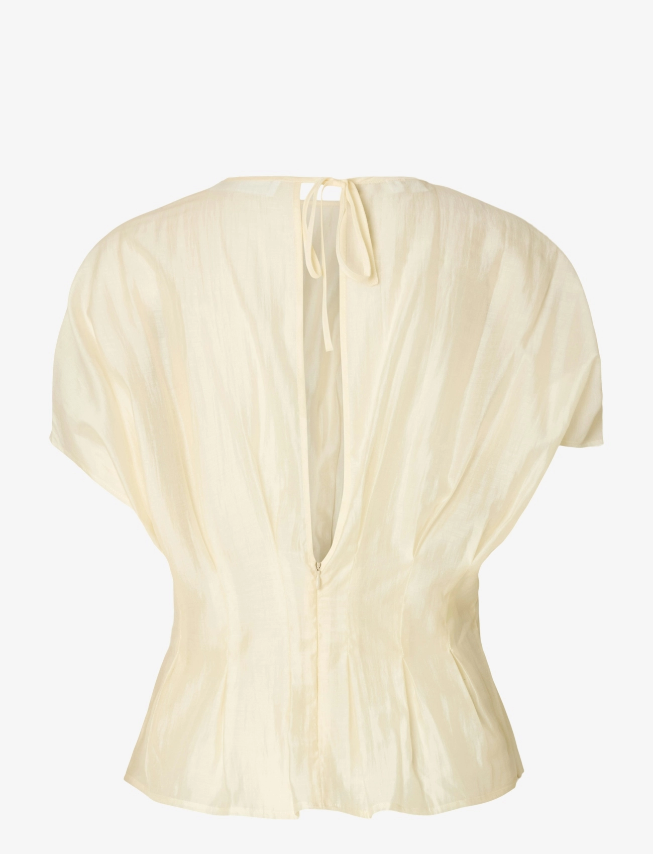 Selected - SLFIRIS SS O-NECK TOP - angora - 2