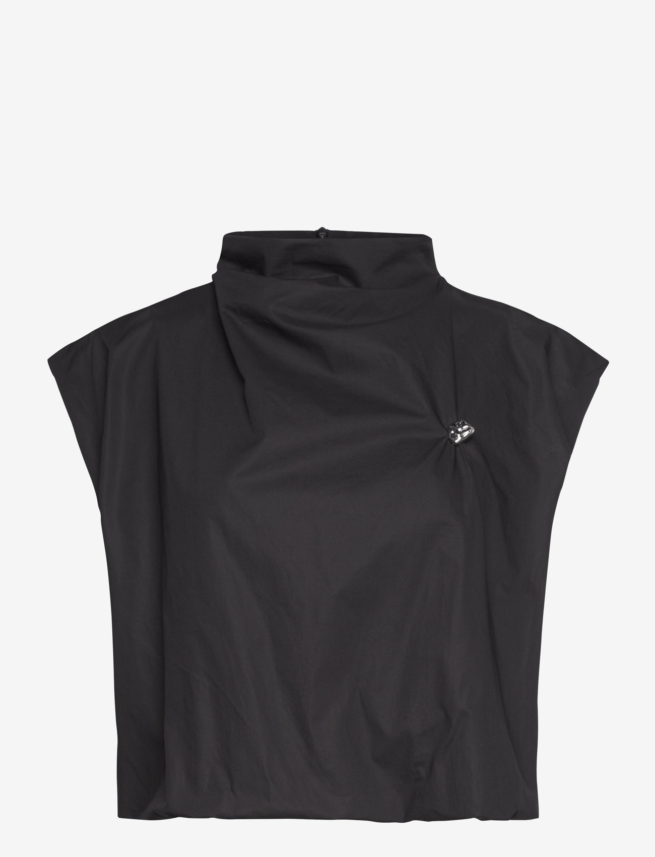 Selected - SLFDELIA SL TOP - kortærmede bluser - black - 1