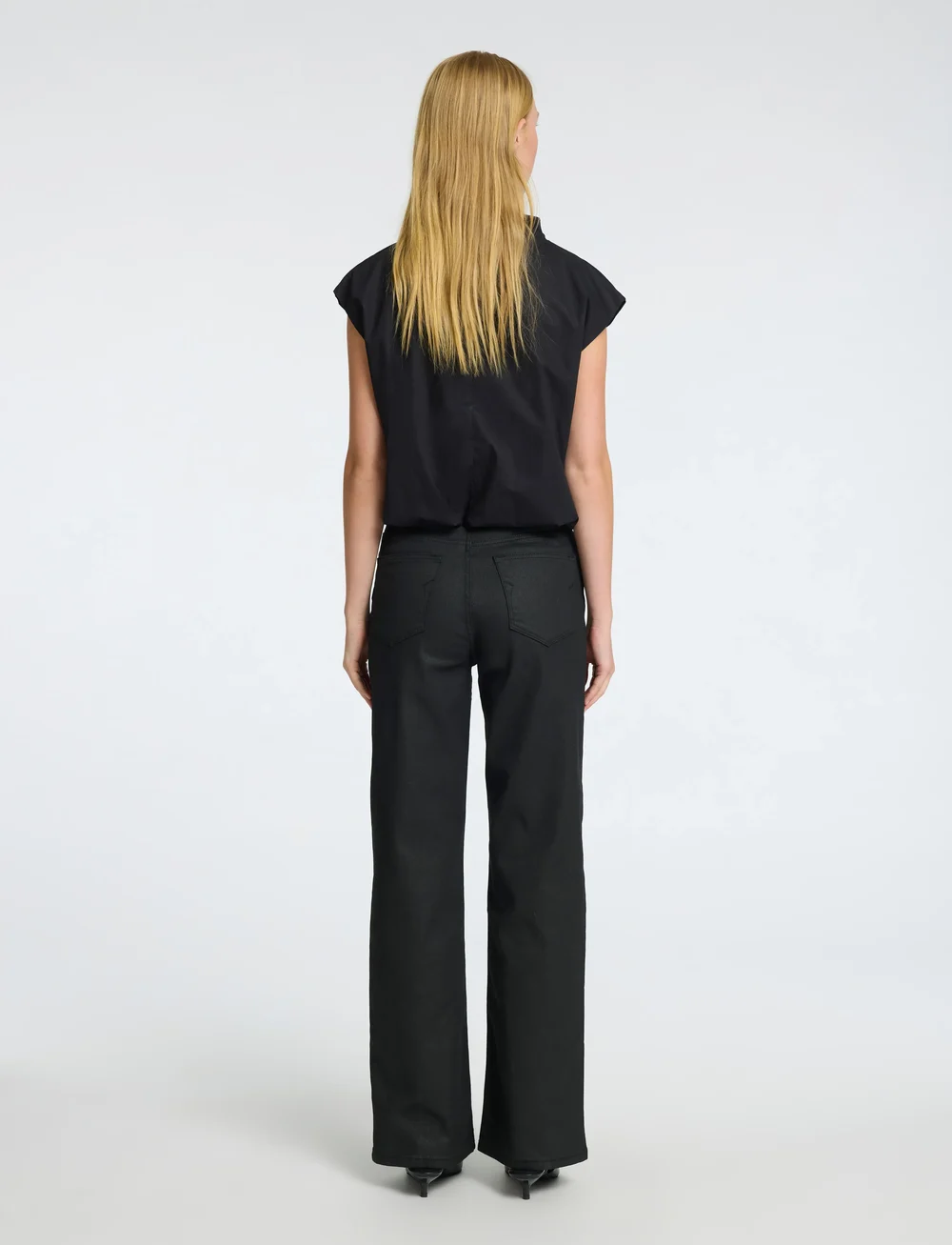Selected - SLFDELIA SL TOP - lühikeste varrukatega pluusid - black - 3