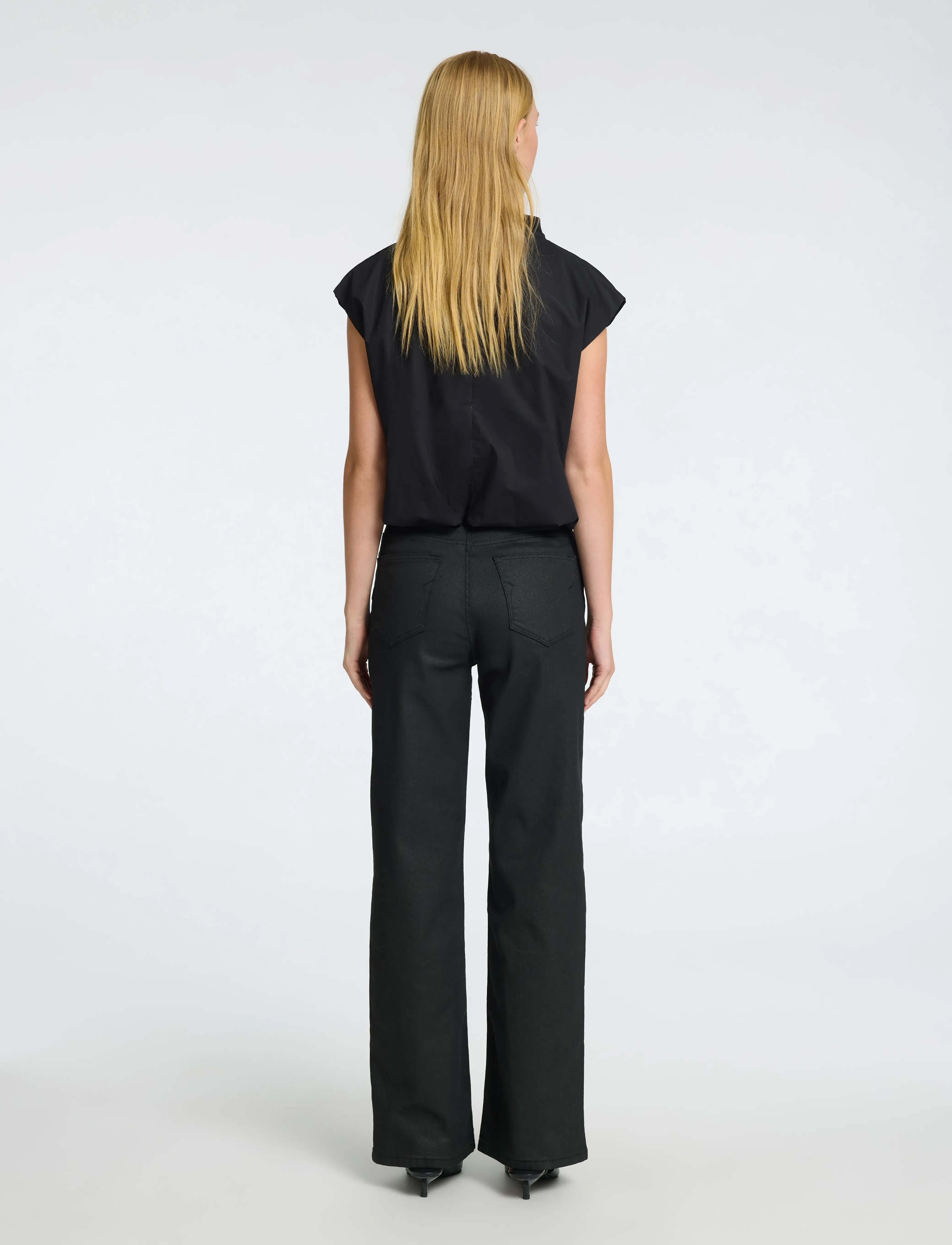 Selected - SLFDELIA SL TOP - kortærmede bluser - black - 3