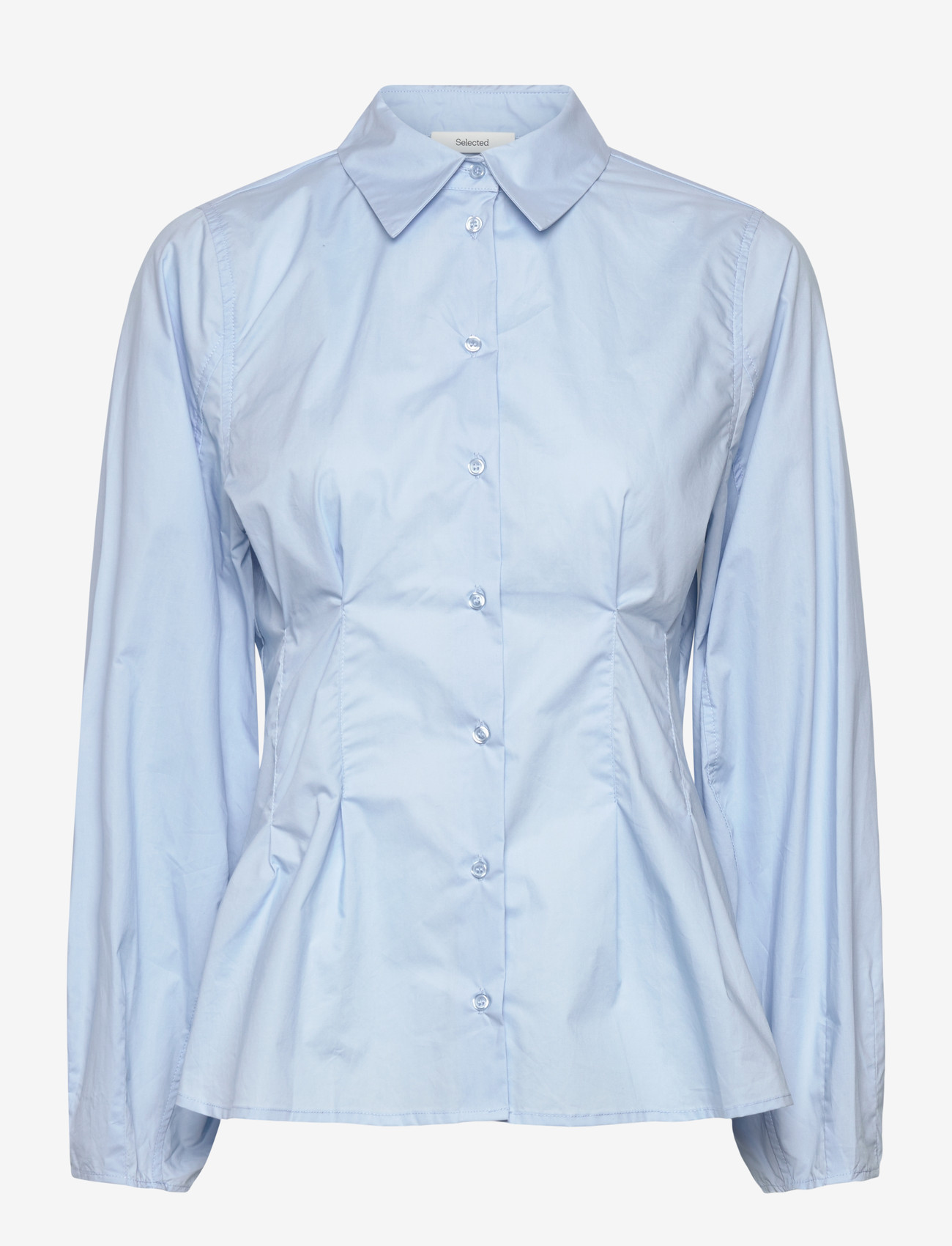 Selected - SLFDELIA LS FITTED SHIRT EX - cashmere blue - 0