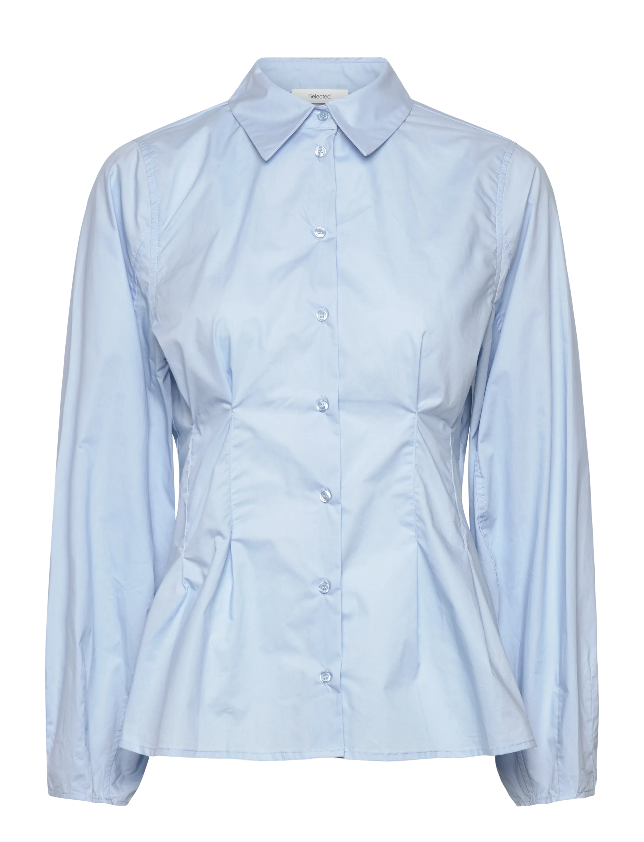 SLFDELIA LS FITTED SHIRT EX - CASHMERE BLUE