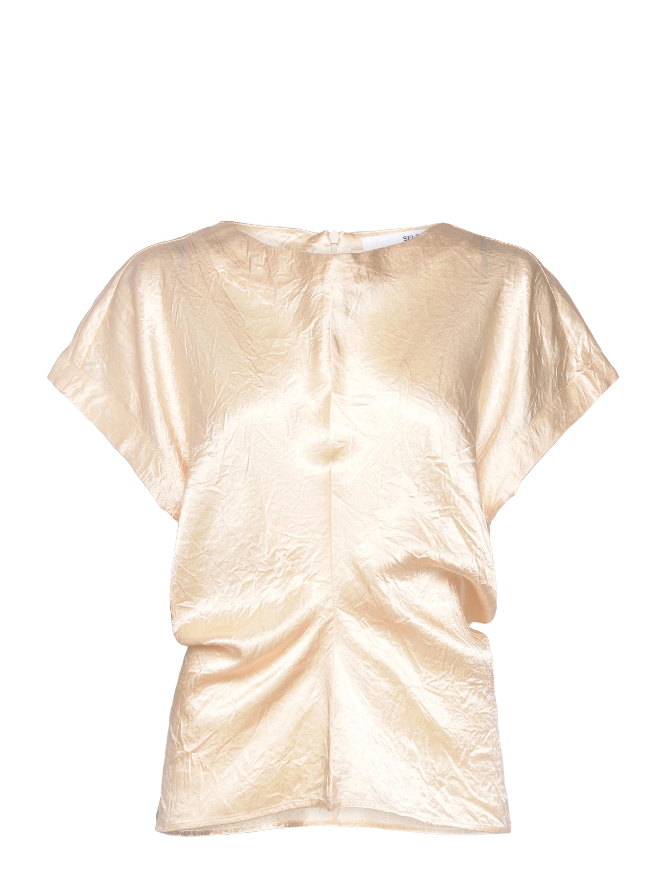 Selected Slfelise Ss Top, 42, Blouses, Gelb - Short-sleeved, Frauen
