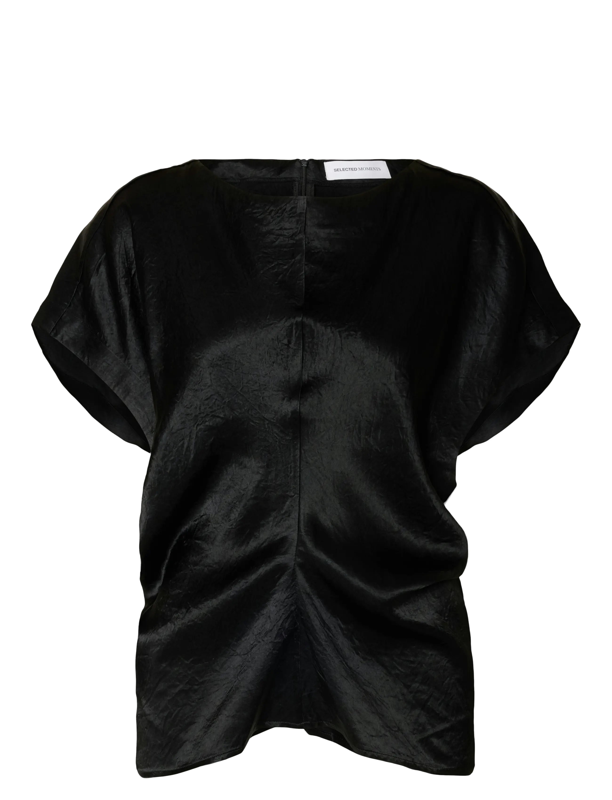 Selected Slfelise Ss Top, 38, Blouses, Schwarz - Short-sleeved, Frauen