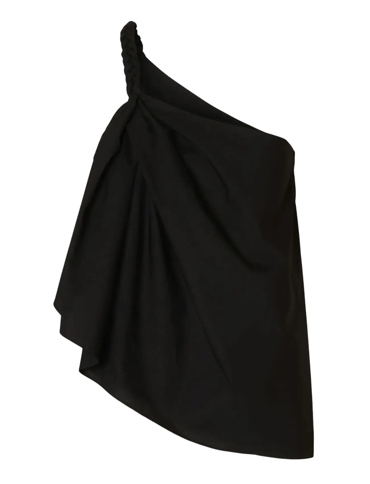 Selected SLFESTHER BRAIDED ONE SHOULDER TOP B - T-shirts & tops - BLACK / black