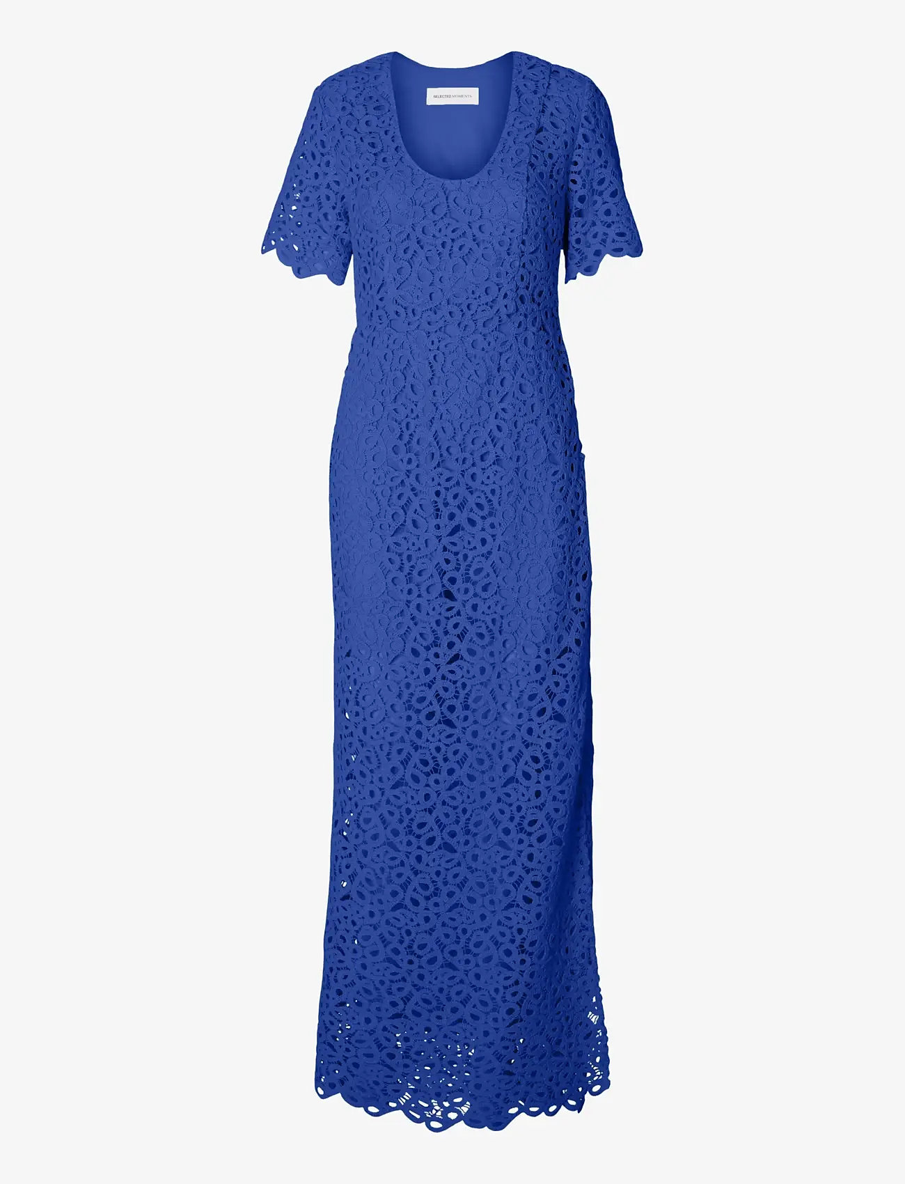 Selected - SLFALIMA SS ANKLE CROCHET DRESS B - spitzenkleider - dazzling blue - 1