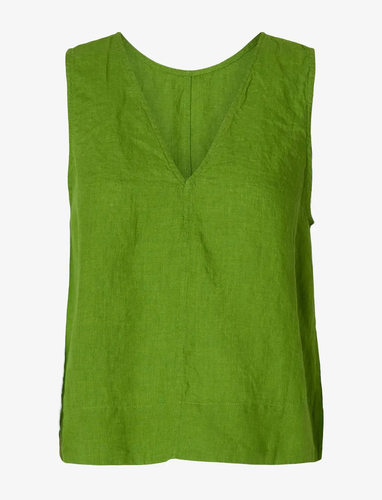 Selected - SLFLINNA SL REVERSIBLE LINEN TOP B - Ärmellose tops - spindle tree - 0