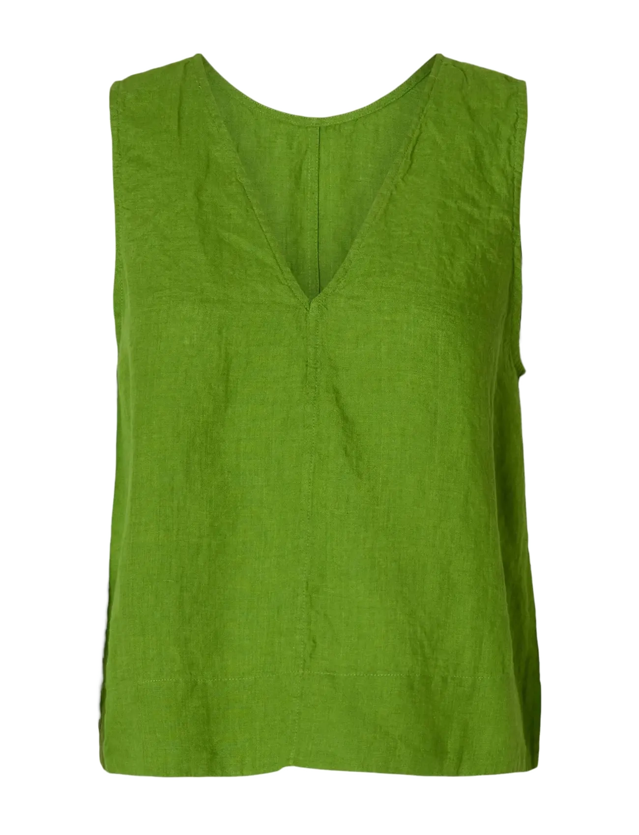 Selected - SLFLINNA SL REVERSIBLE LINEN TOP B - hihattomat paidat - spindle tree - 1