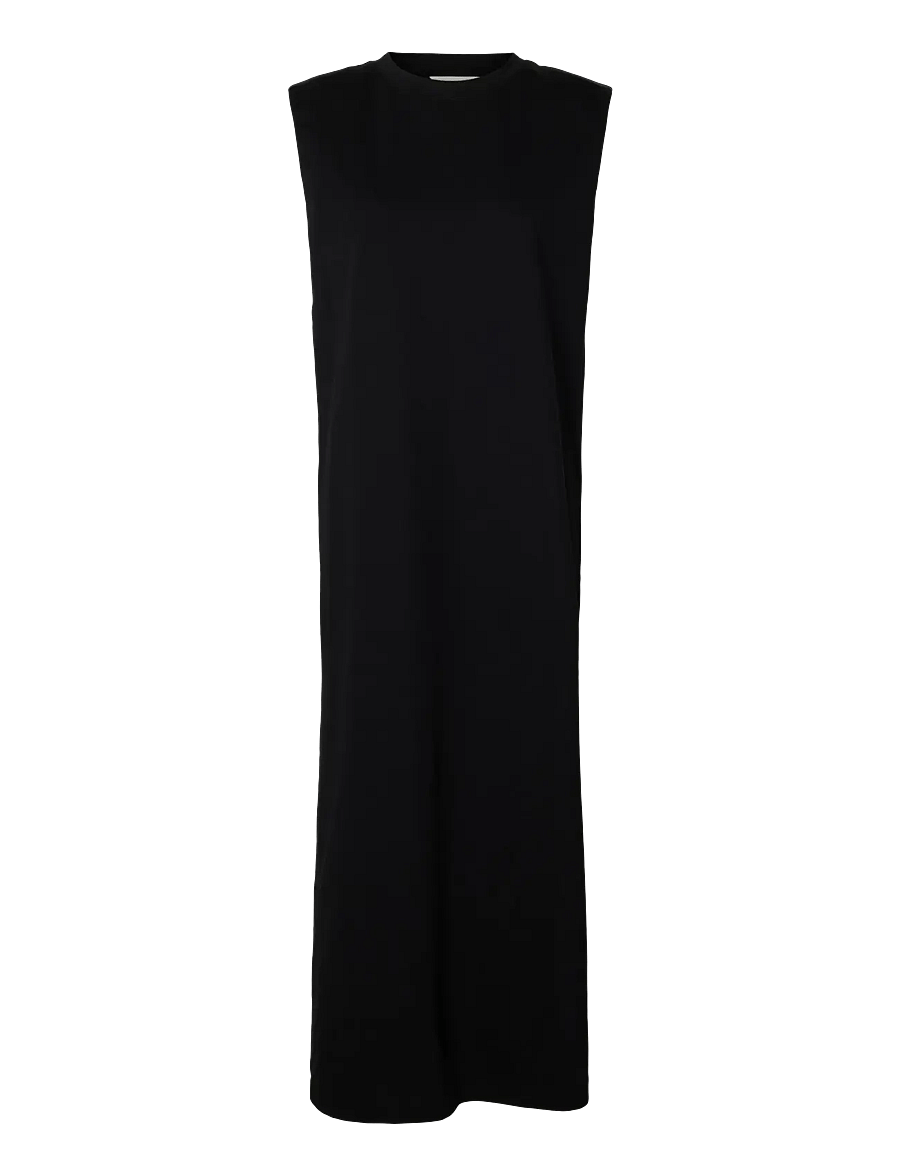 Selected - SLFHALLEY SL ANKLE DRESS NOOS - maksikleidid - black - 1