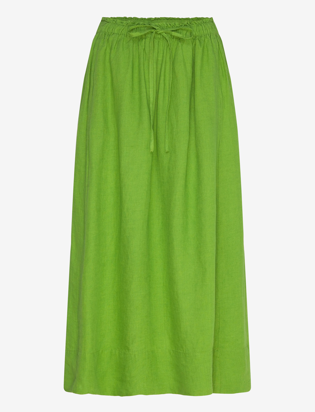Selected - SLFLINNA MW MIDI LINEN SKIRT B - midi-röcke - spindle tree - 0