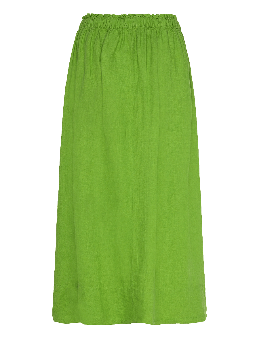 Selected - SLFLINNA MW MIDI LINEN SKIRT B - midi-röcke - spindle tree - 1