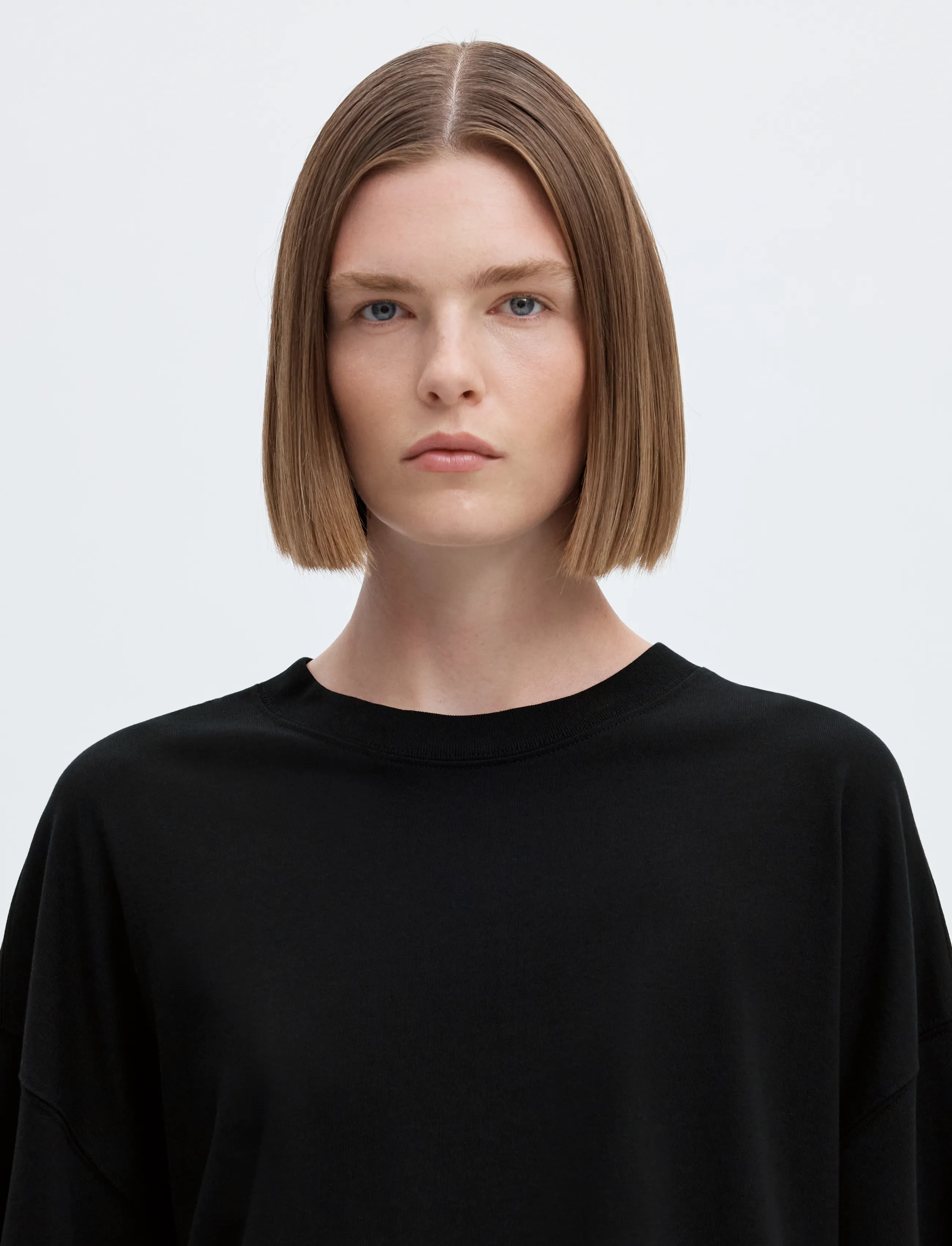 Selected - SLWCOLWOMAN 2/4 OVERSIZED TEE NOOS - t-krekli - black - 4