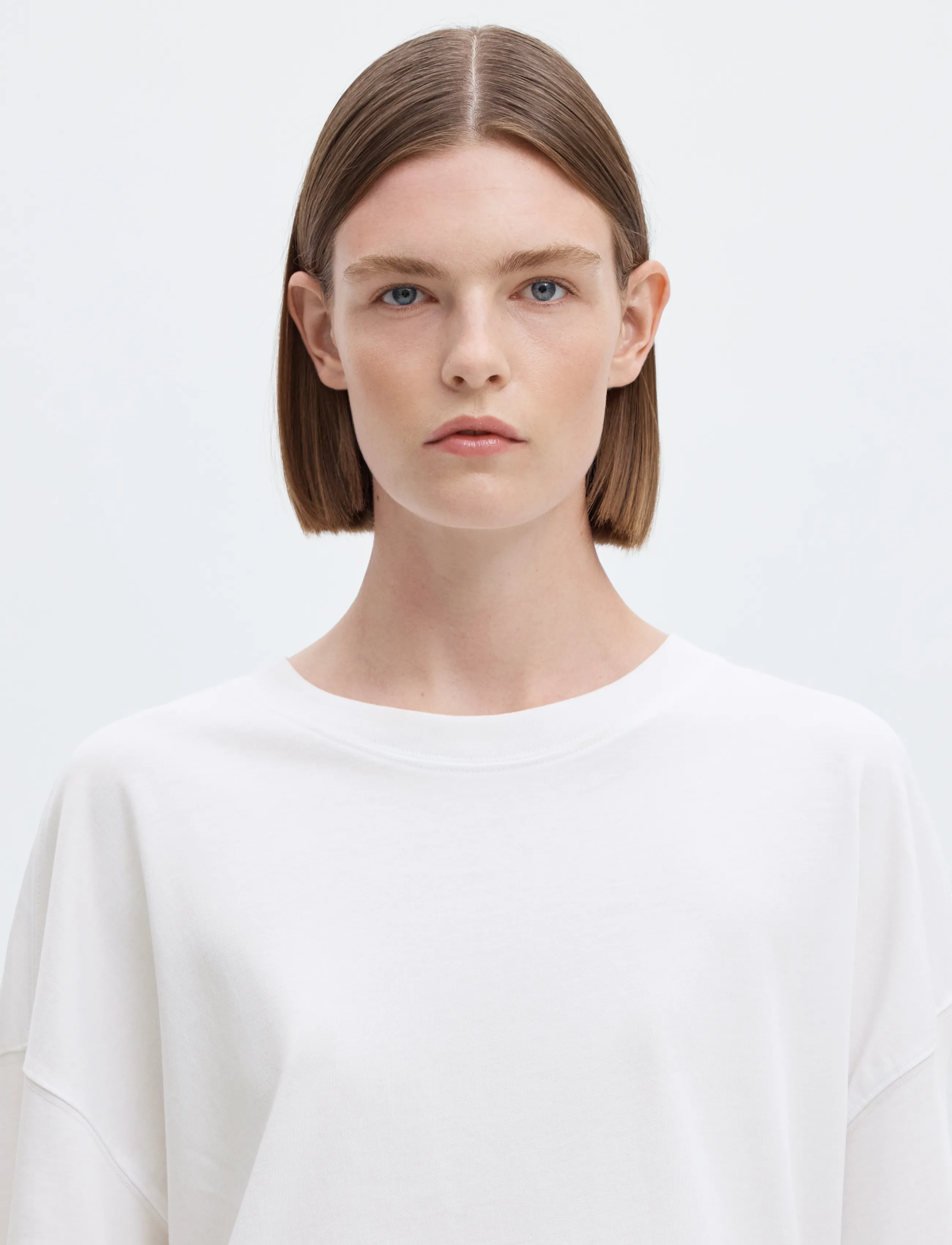 Selected - SLWCOLWOMAN 2/4 OVERSIZED TEE NOOS - t-shirts - bright white - 4