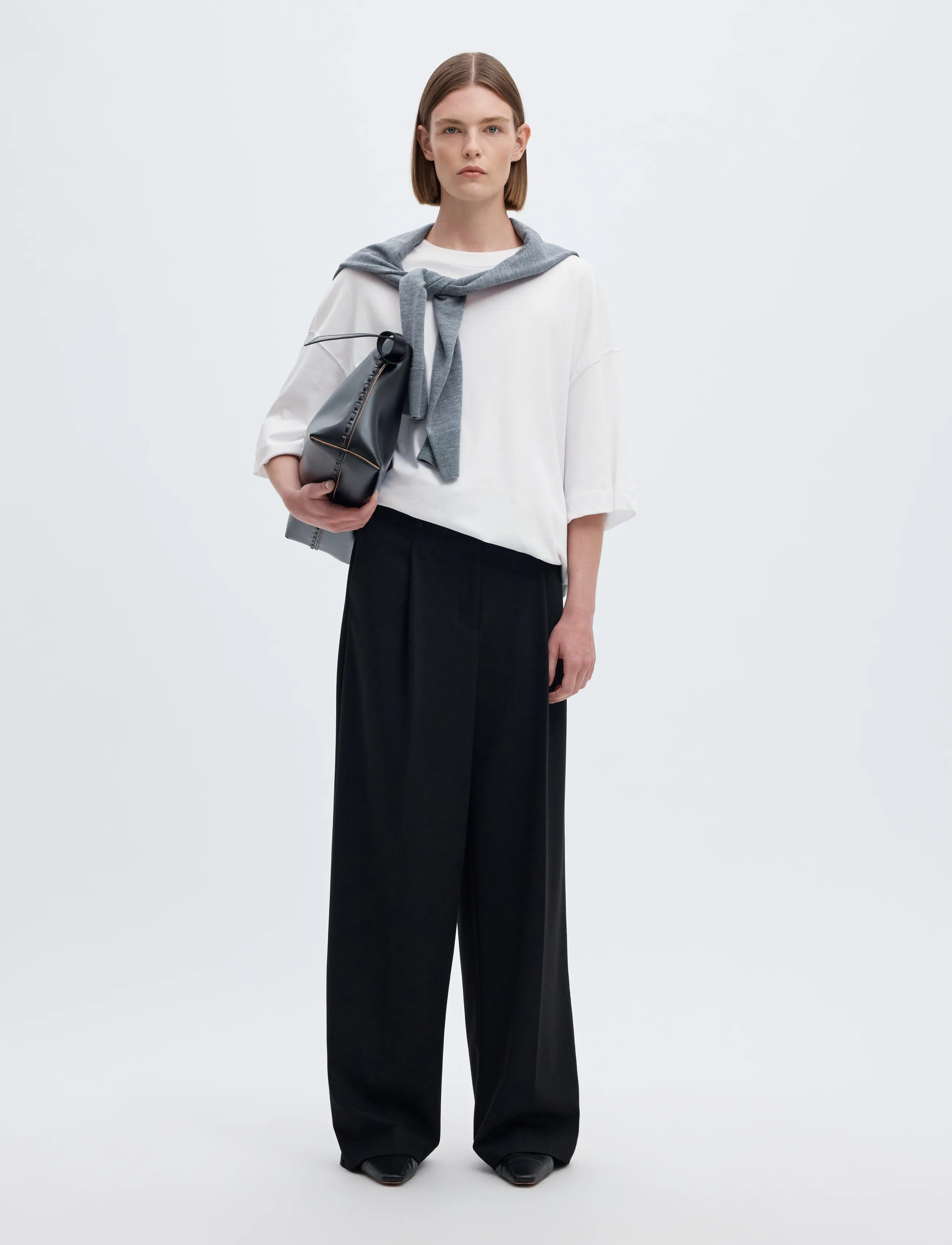 Selected - SLWCOLWOMAN 2/4 OVERSIZED TEE NOOS - t-shirts - bright white - 5