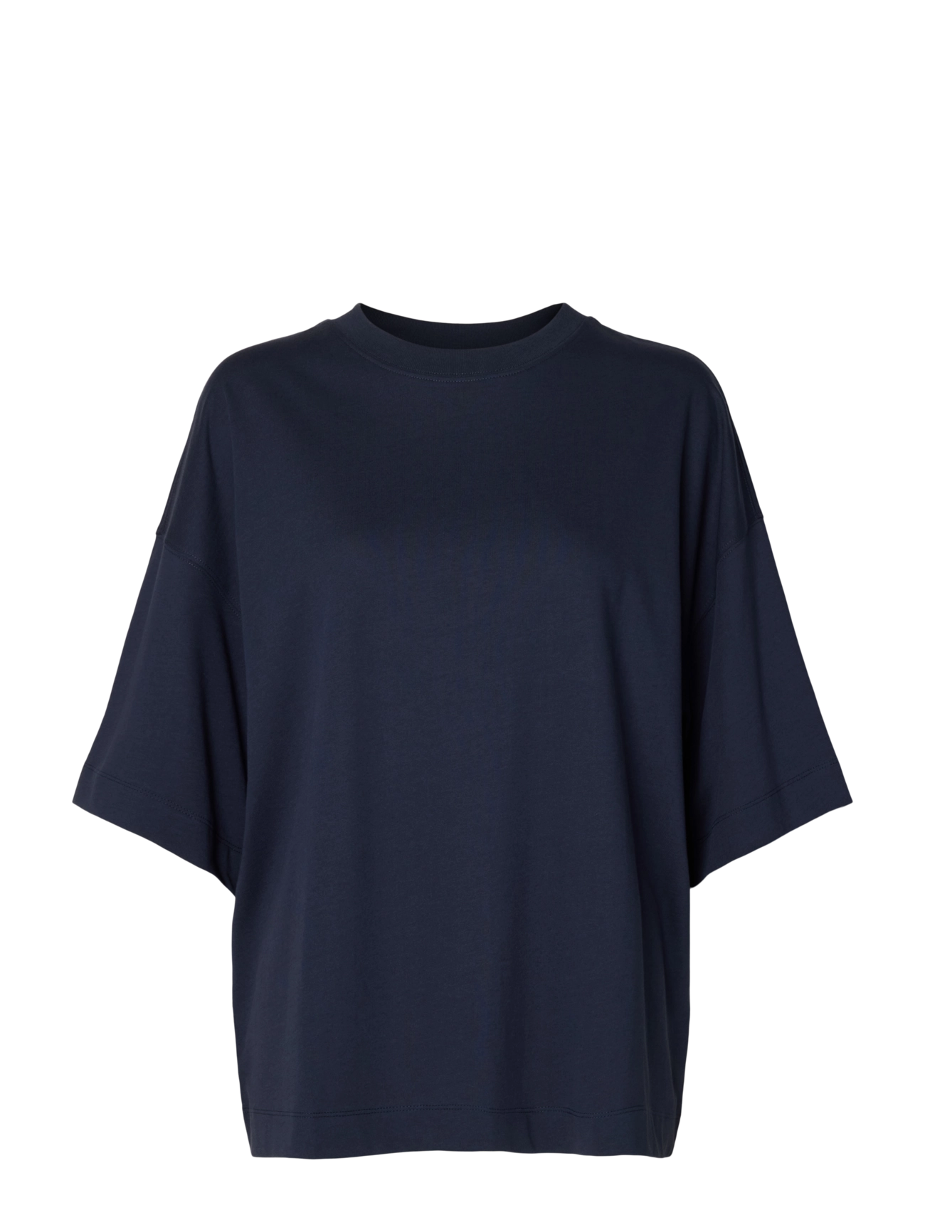 Selected SLWCOLWOMAN 2/4 OVERSIZED TEE NOOS - Riided - DARK SAPPHIRE / navy