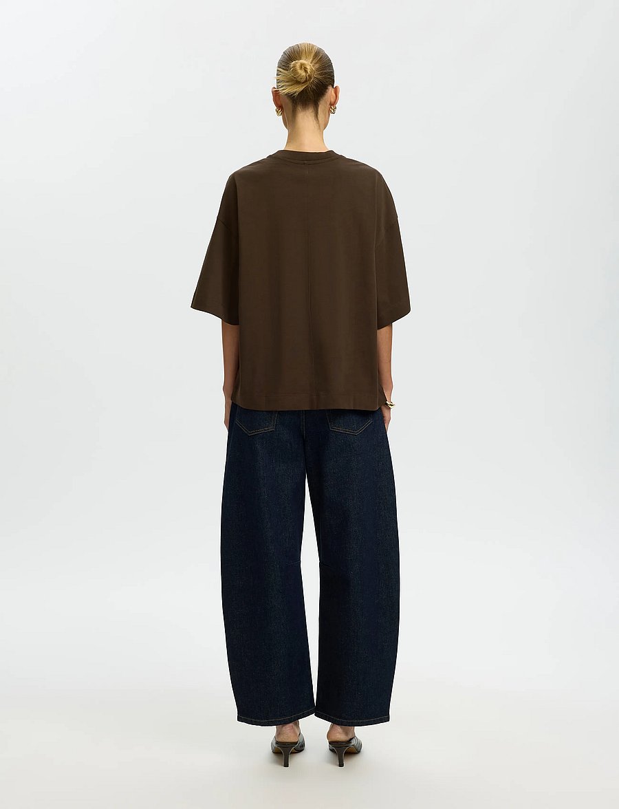 Selected - SLWCOLWOMAN 2/4 OVERSIZED TEE NOOS - t-särgid - delicioso - 2