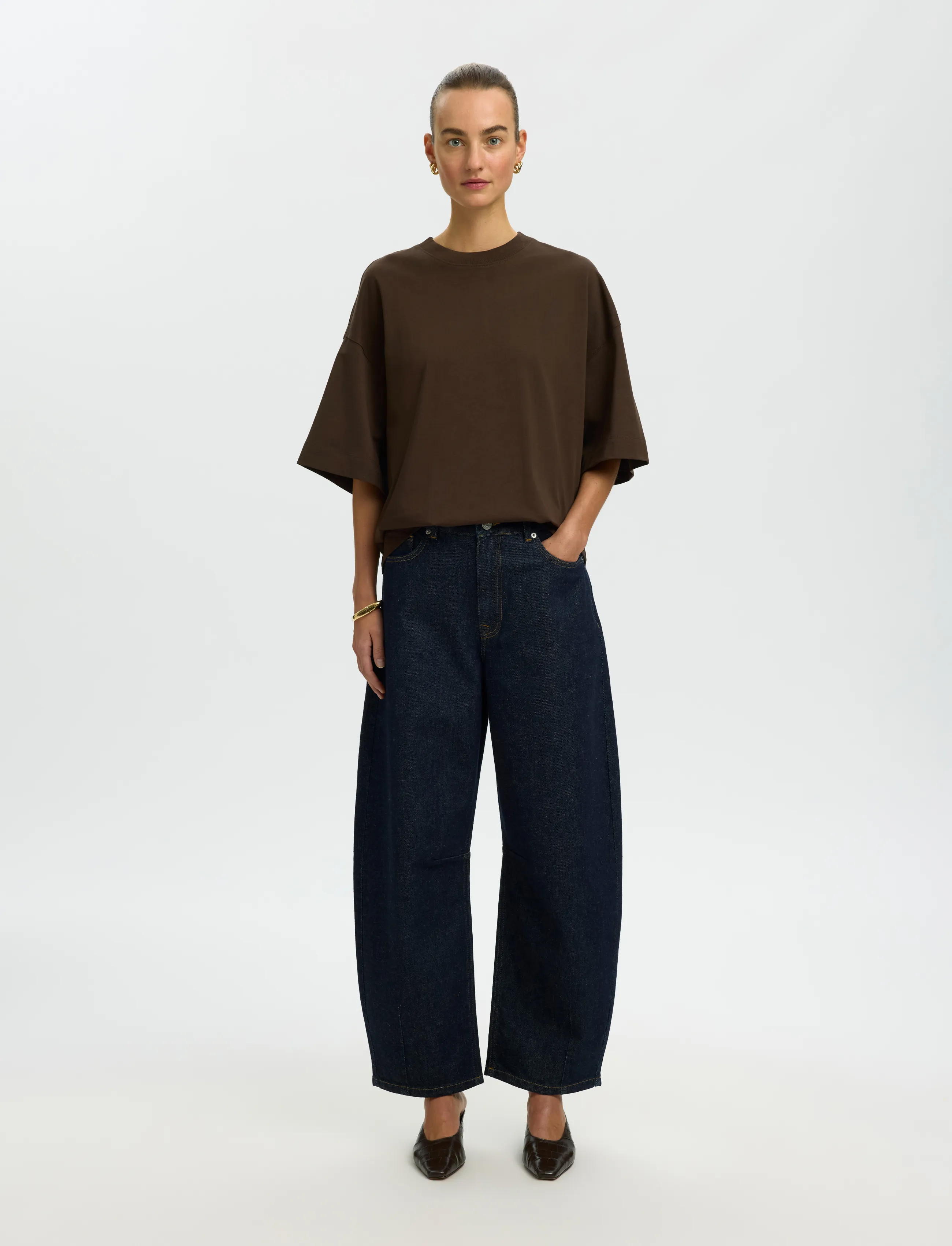 Selected - SLWCOLWOMAN 2/4 OVERSIZED TEE NOOS - t-särgid - delicioso - 3