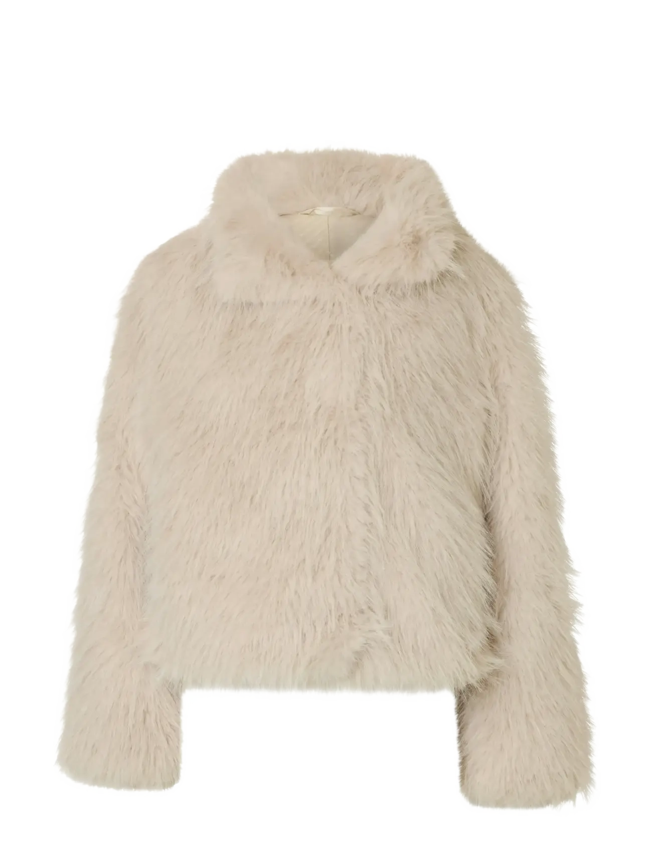 Selected SLFBREA JACKET #S - Faux Fur - BIRCH / cream